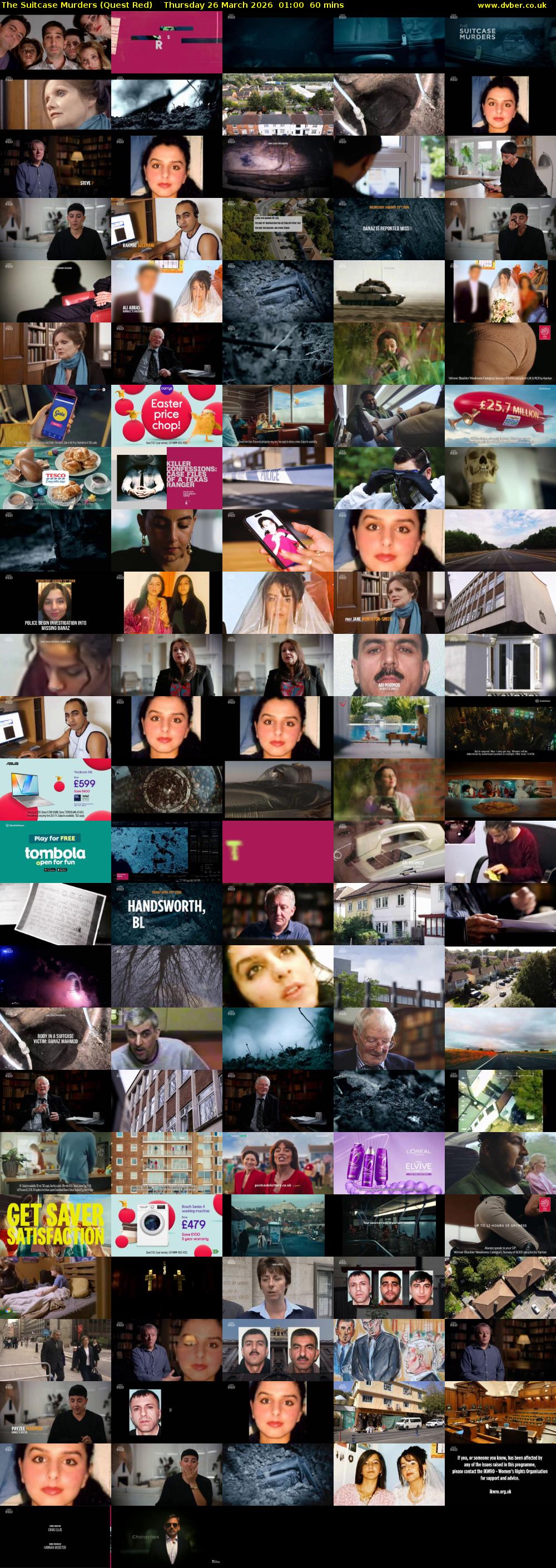 The Suitcase Murders (Quest Red) Thursday 26 March 2026 01:00 - 02:00