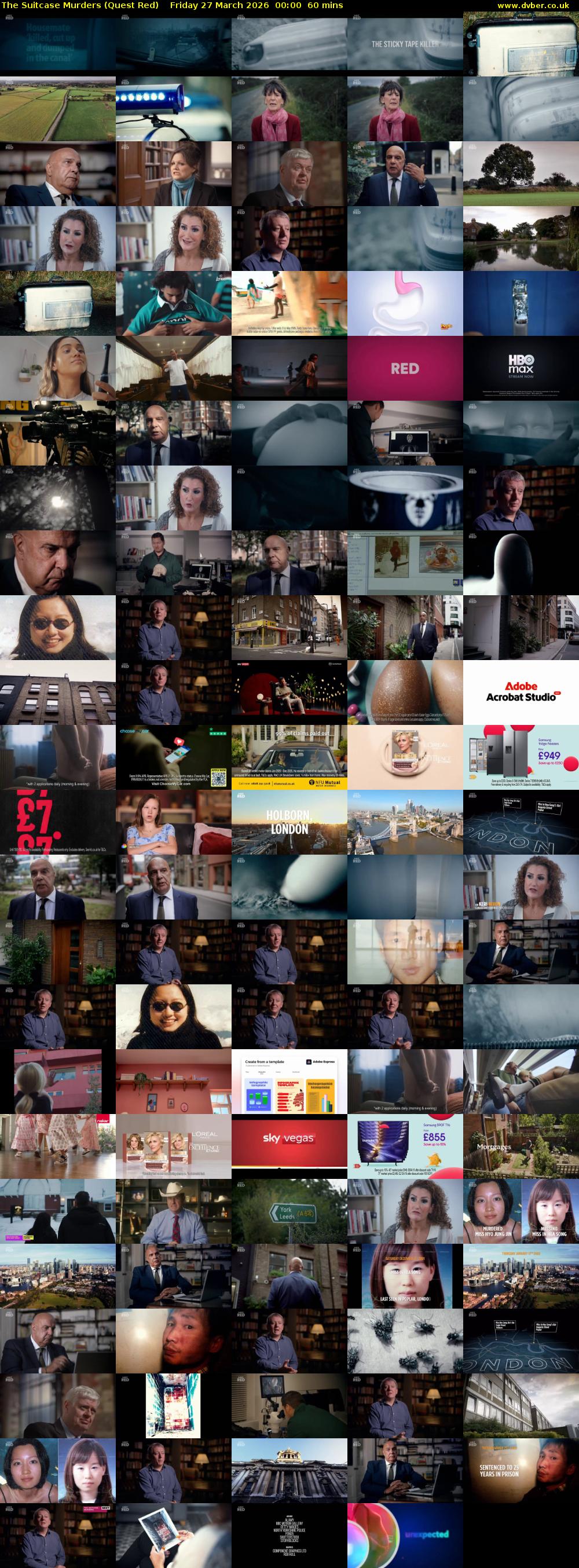 The Suitcase Murders (Quest Red) Friday 27 March 2026 00:00 - 01:00