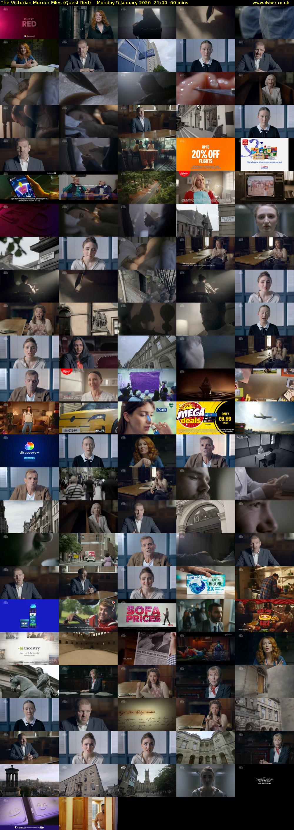 The Victorian Murder Files (Quest Red) Monday 5 January 2026 21:00 - 22:00