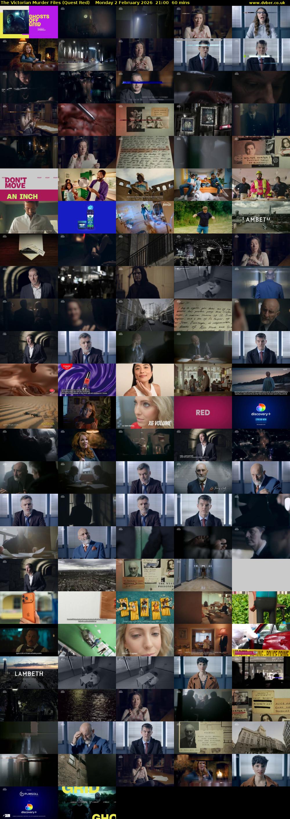 The Victorian Murder Files (Quest Red) Monday 2 February 2026 21:00 - 22:00