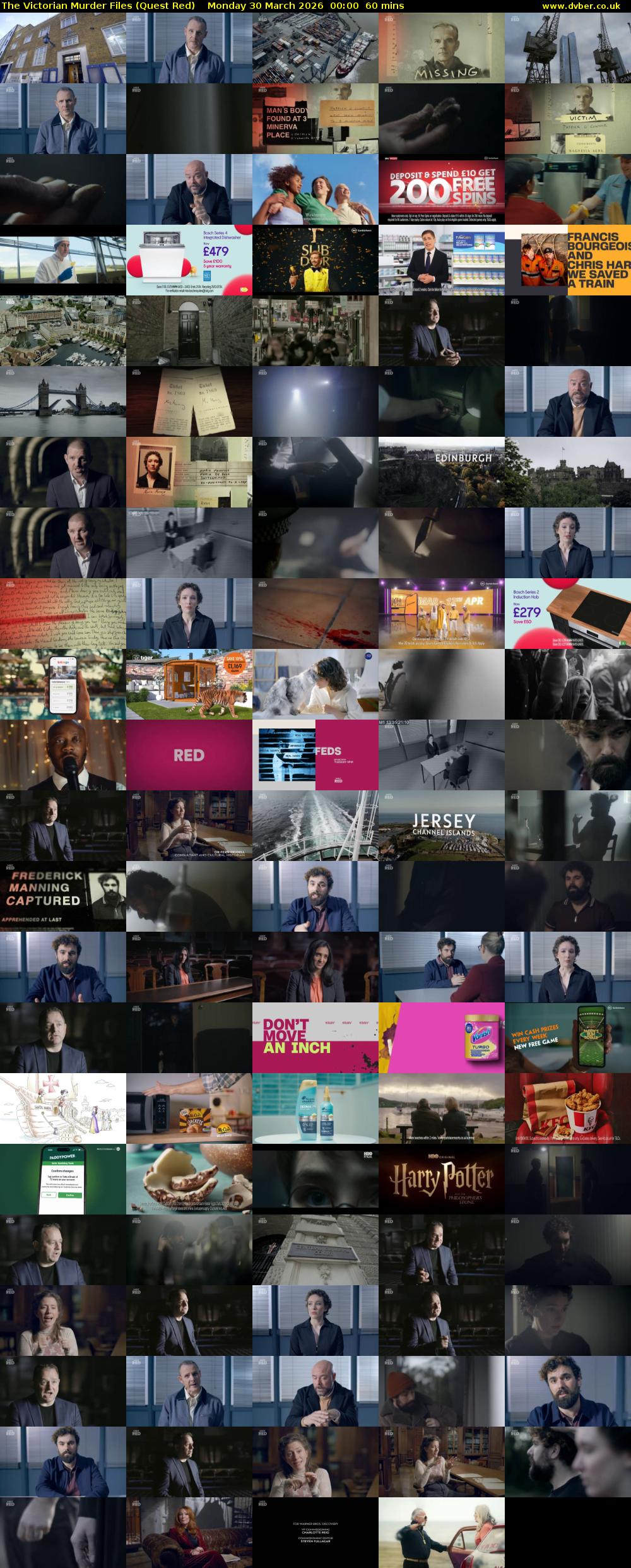 The Victorian Murder Files (Quest Red) Monday 30 March 2026 00:00 - 01:00