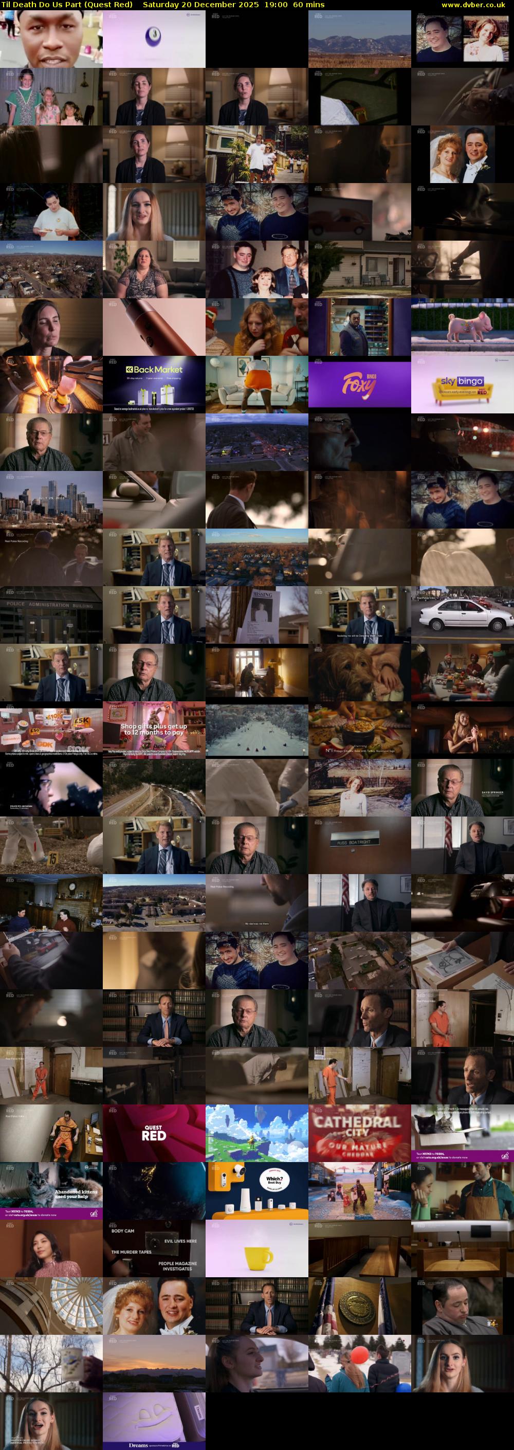 Til Death Do Us Part (Quest Red) Saturday 20 December 2025 19:00 - 20:00