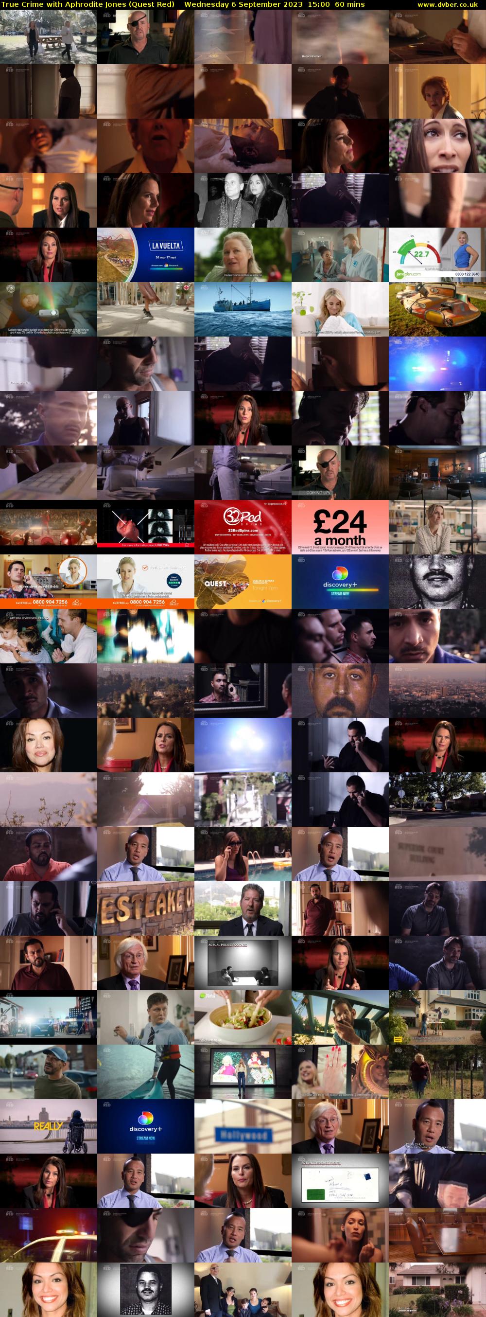True Crime with Aphrodite Jones (Quest Red) Wednesday 6 September 2023 15:00 - 16:00