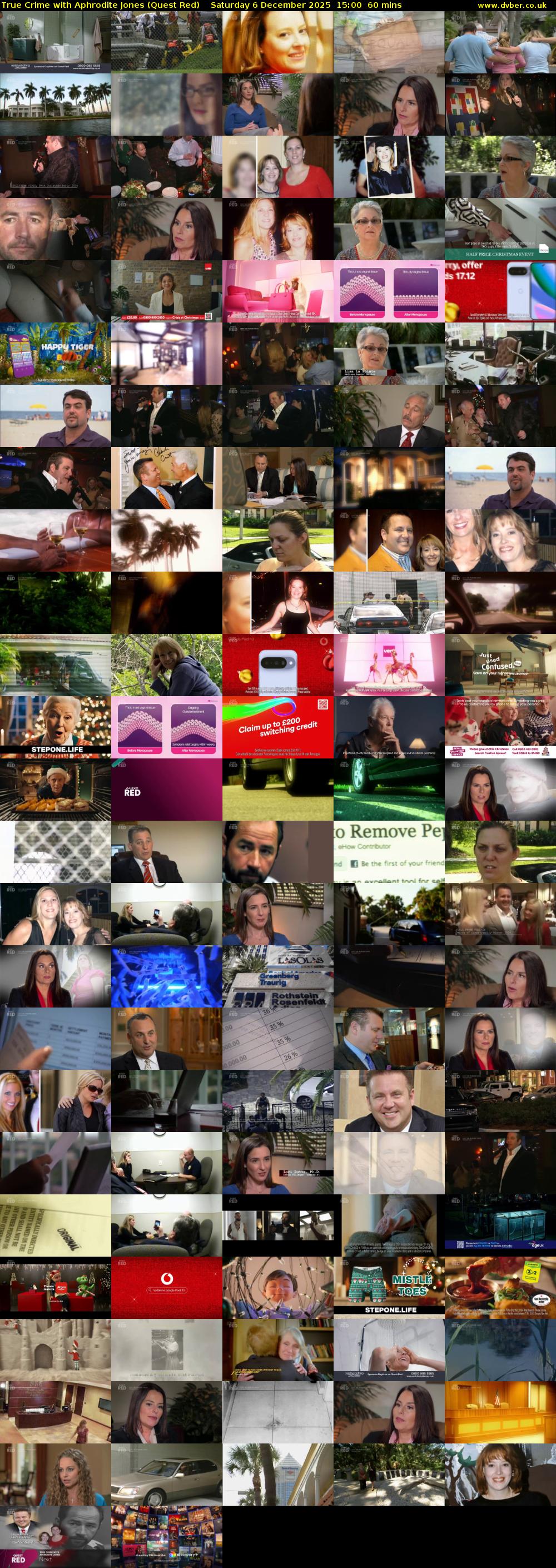 True Crime with Aphrodite Jones (Quest Red) Saturday 6 December 2025 15:00 - 16:00