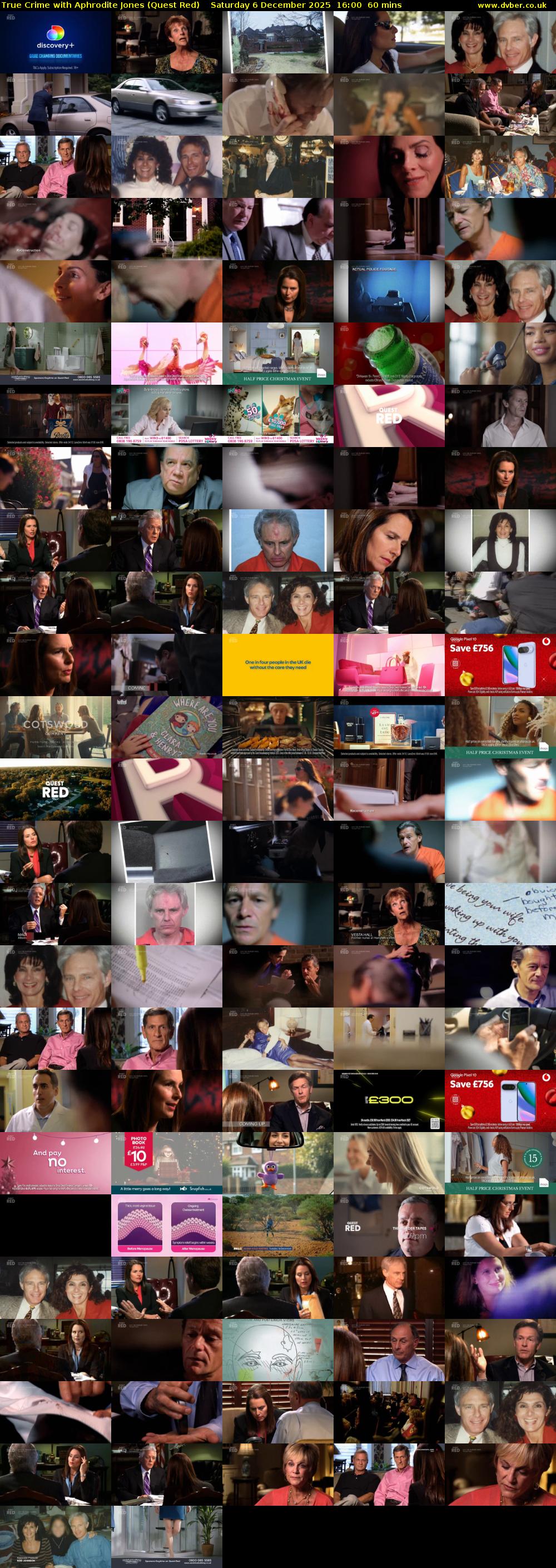 True Crime with Aphrodite Jones (Quest Red) Saturday 6 December 2025 16:00 - 17:00