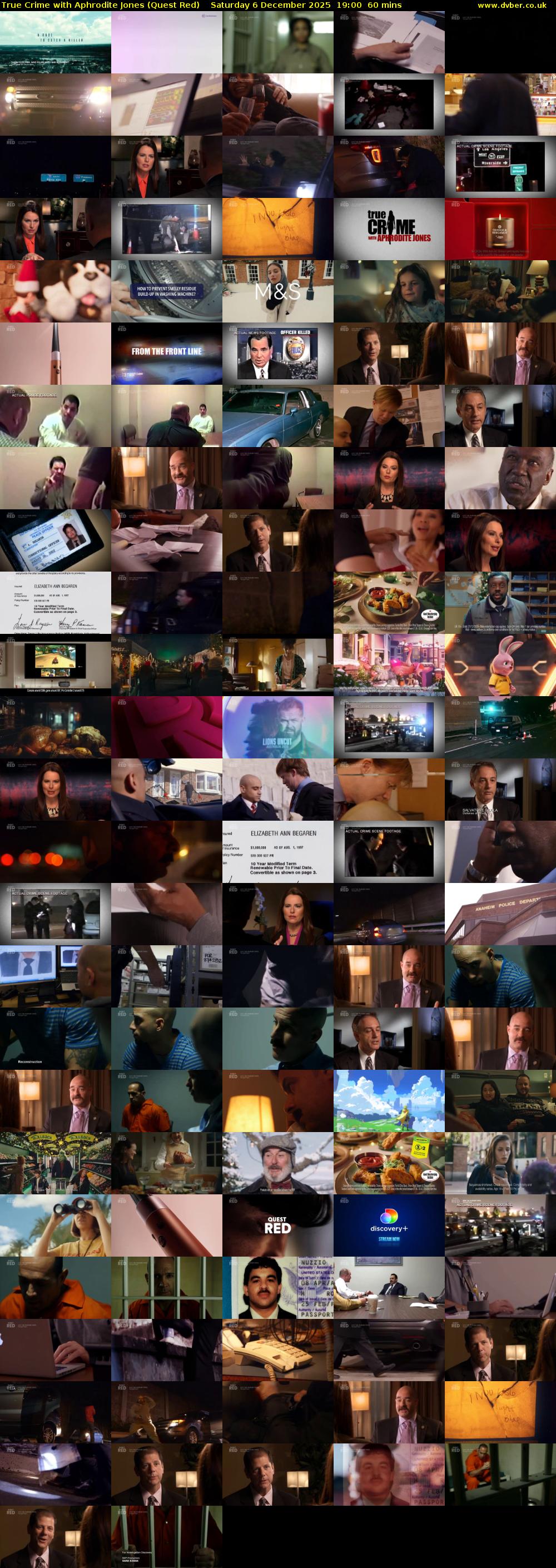 True Crime with Aphrodite Jones (Quest Red) Saturday 6 December 2025 19:00 - 20:00