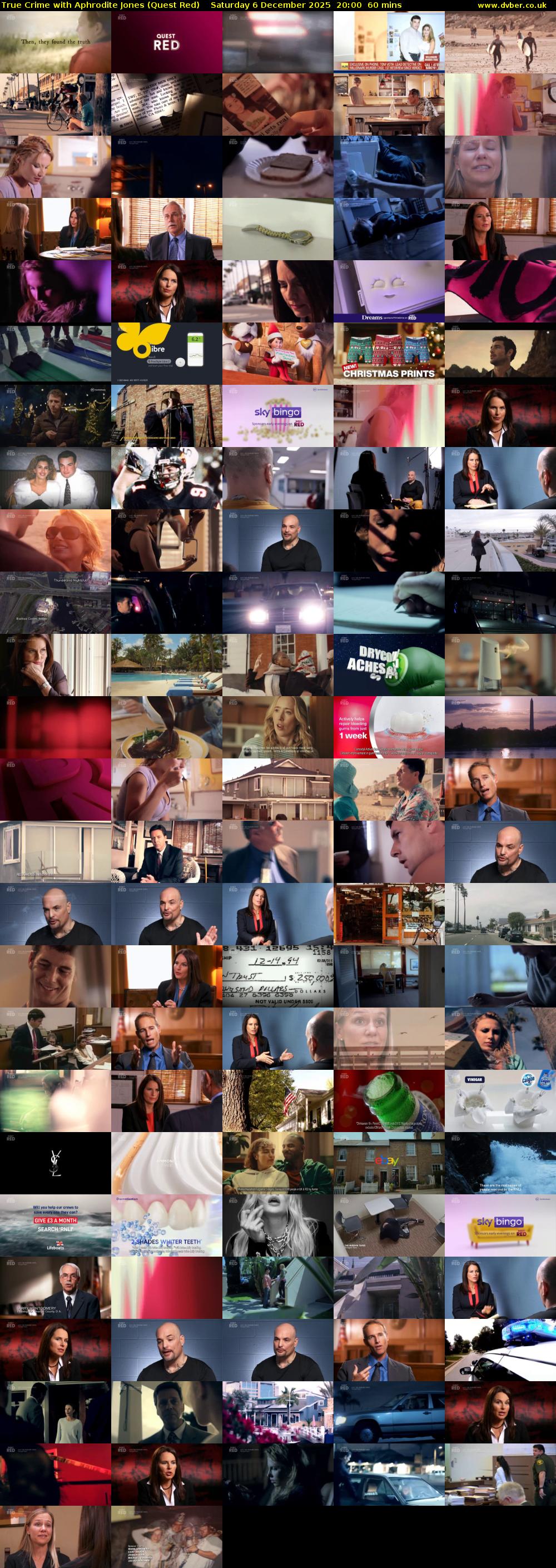 True Crime with Aphrodite Jones (Quest Red) Saturday 6 December 2025 20:00 - 21:00