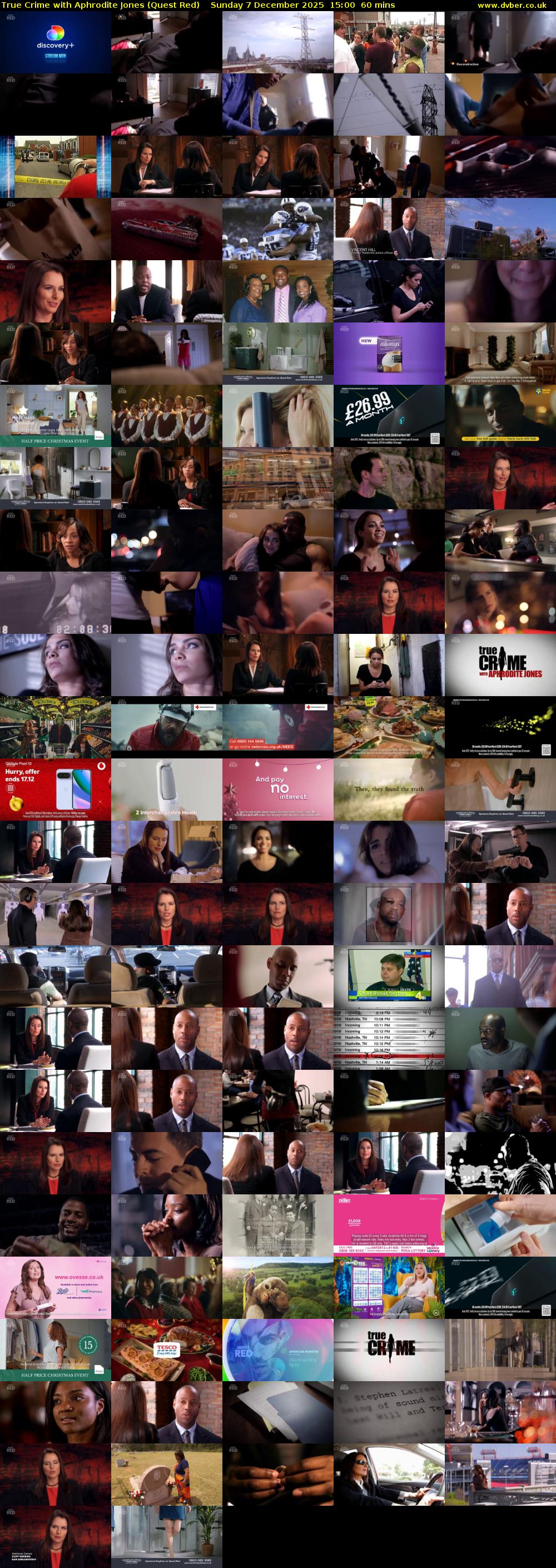 True Crime with Aphrodite Jones (Quest Red) Sunday 7 December 2025 15:00 - 16:00