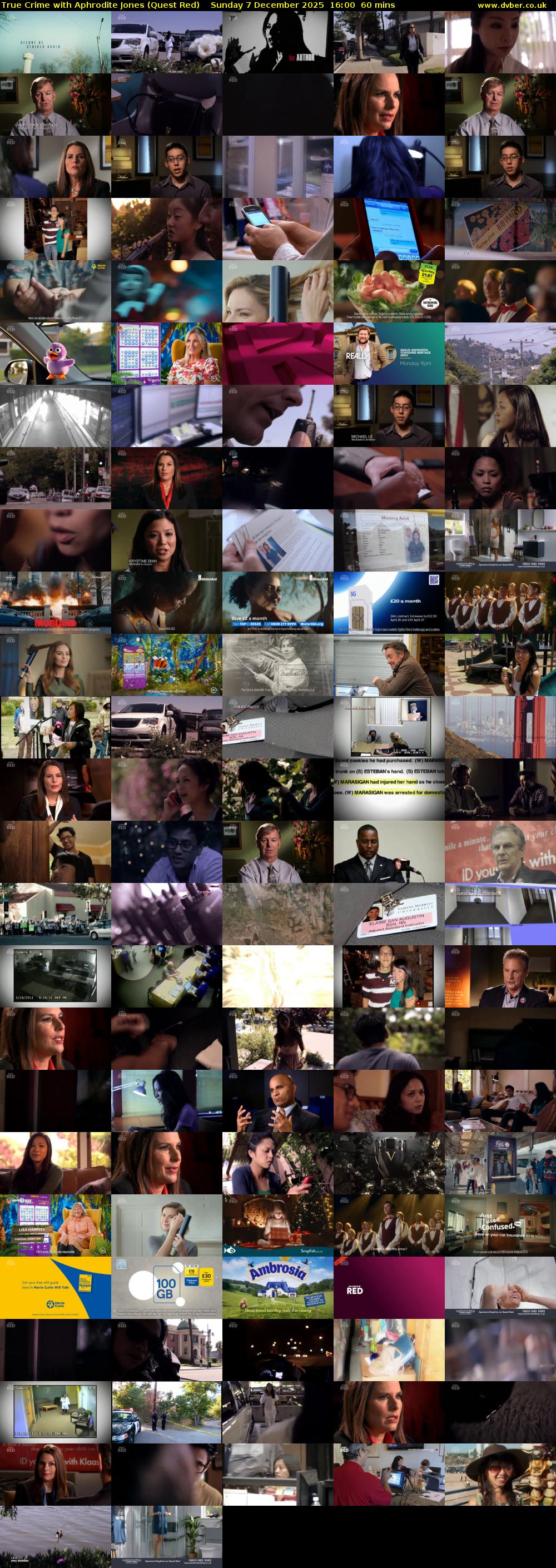 True Crime with Aphrodite Jones (Quest Red) Sunday 7 December 2025 16:00 - 17:00