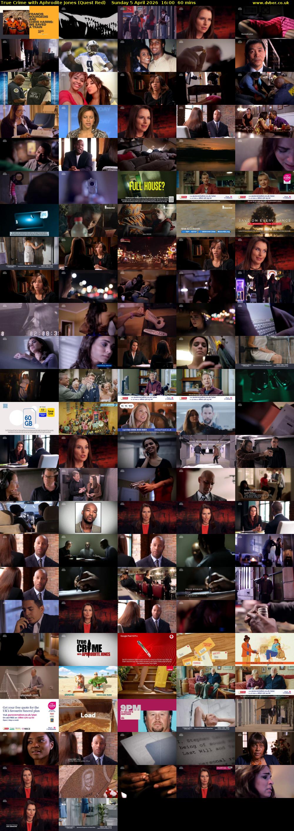 True Crime with Aphrodite Jones (Quest Red) Sunday 5 April 2026 16:00 - 17:00