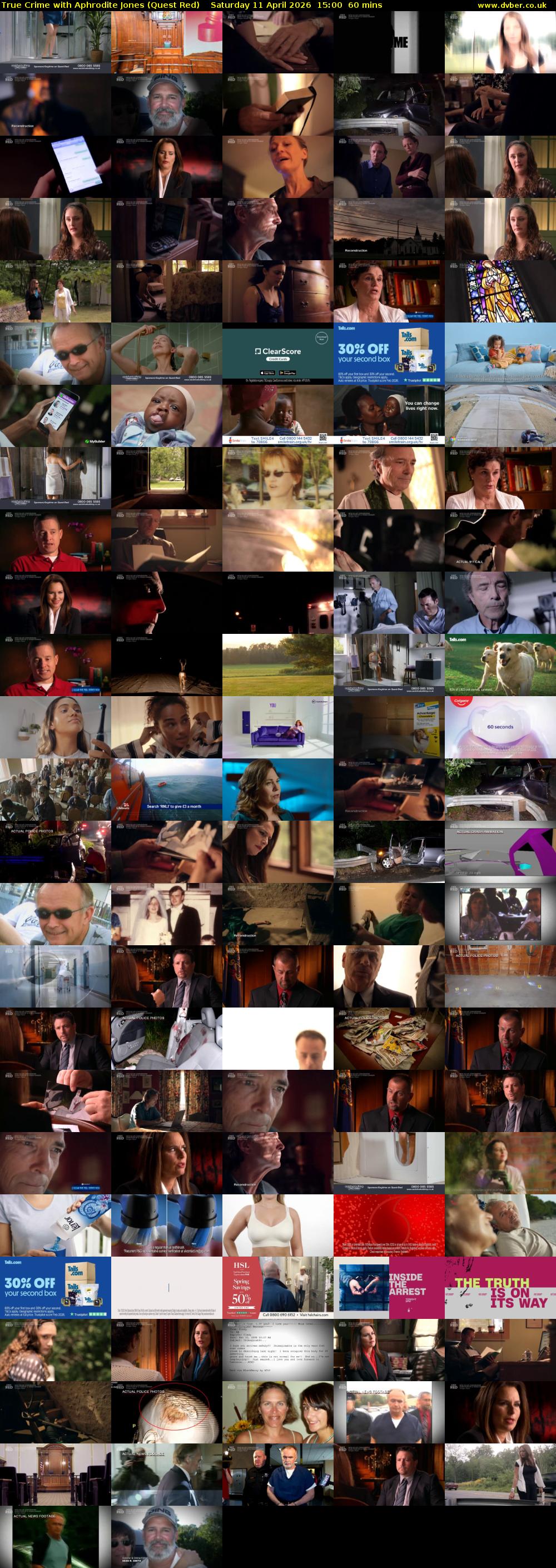 True Crime with Aphrodite Jones (Quest Red) Saturday 11 April 2026 15:00 - 16:00