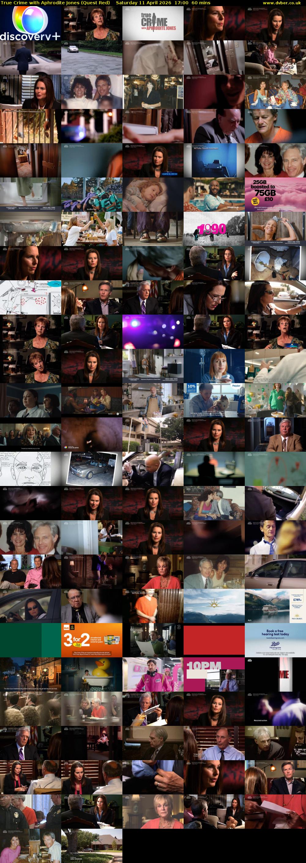 True Crime with Aphrodite Jones (Quest Red) Saturday 11 April 2026 17:00 - 18:00