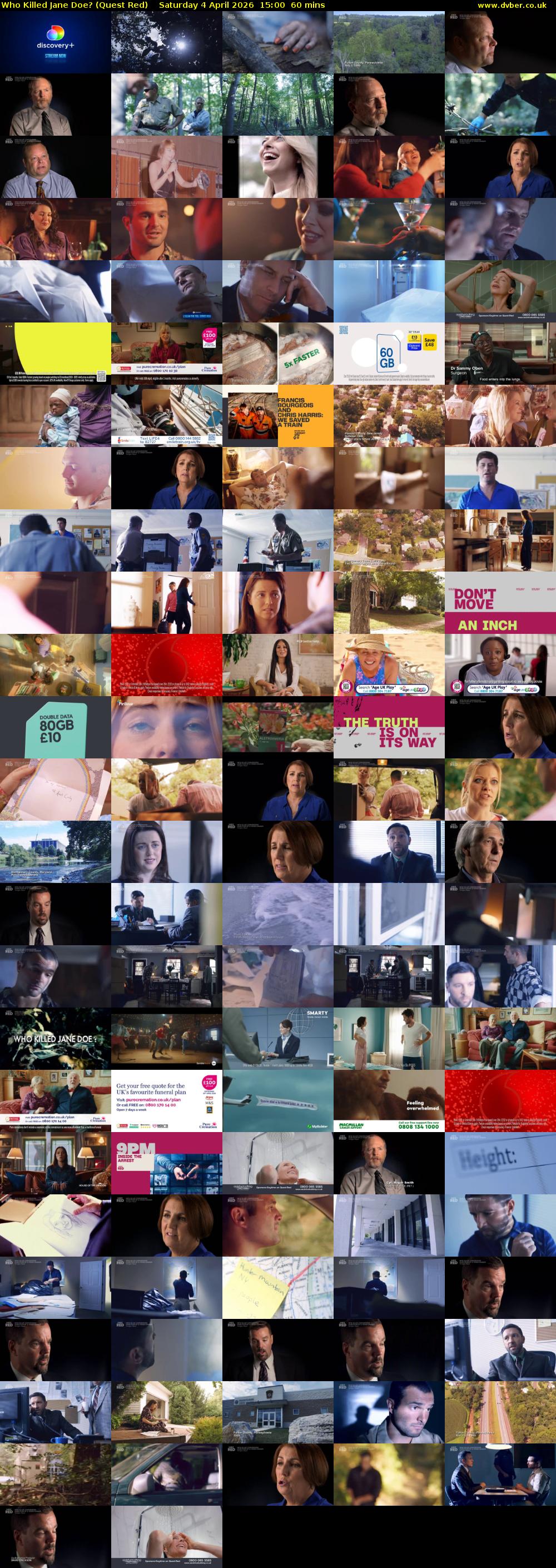 Who Killed Jane Doe? (Quest Red) Saturday 4 April 2026 15:00 - 16:00