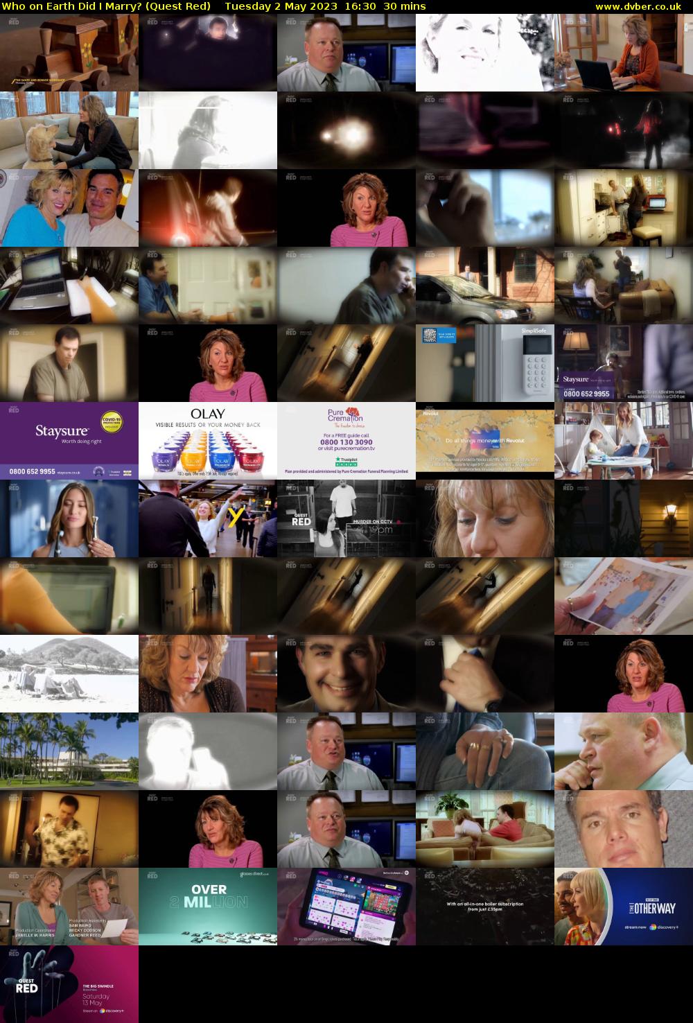 Who on Earth Did I Marry? (Quest Red) Tuesday 2 May 2023 16:30 - 17:00