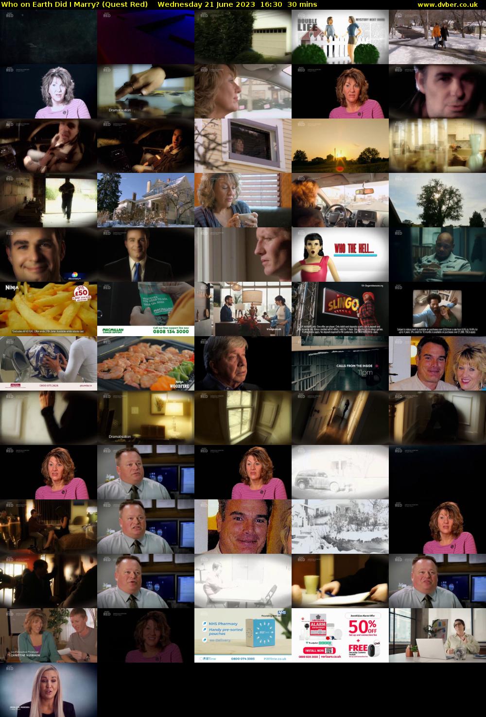 Who on Earth Did I Marry? (Quest Red) Wednesday 21 June 2023 16:30 - 17:00