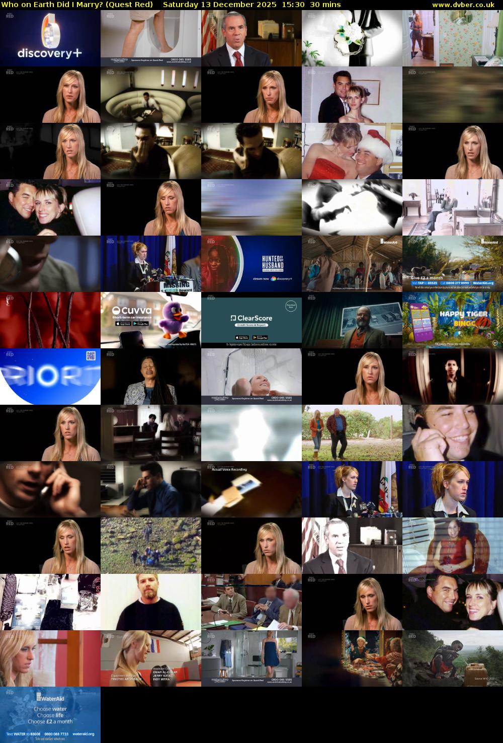 Who on Earth Did I Marry? (Quest Red) Saturday 13 December 2025 15:30 - 16:00