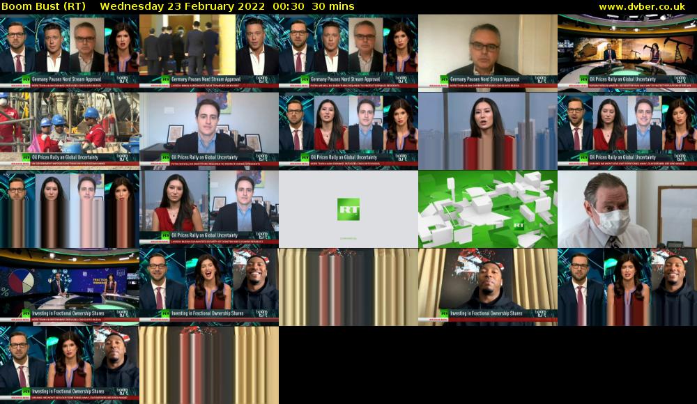 Boom Bust (RT) Wednesday 23 February 2022 00:30 - 01:00
