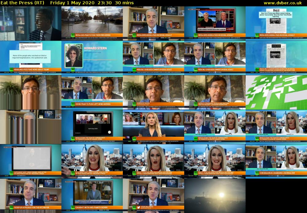 Eat the Press (RT) Friday 1 May 2020 23:30 - 00:00