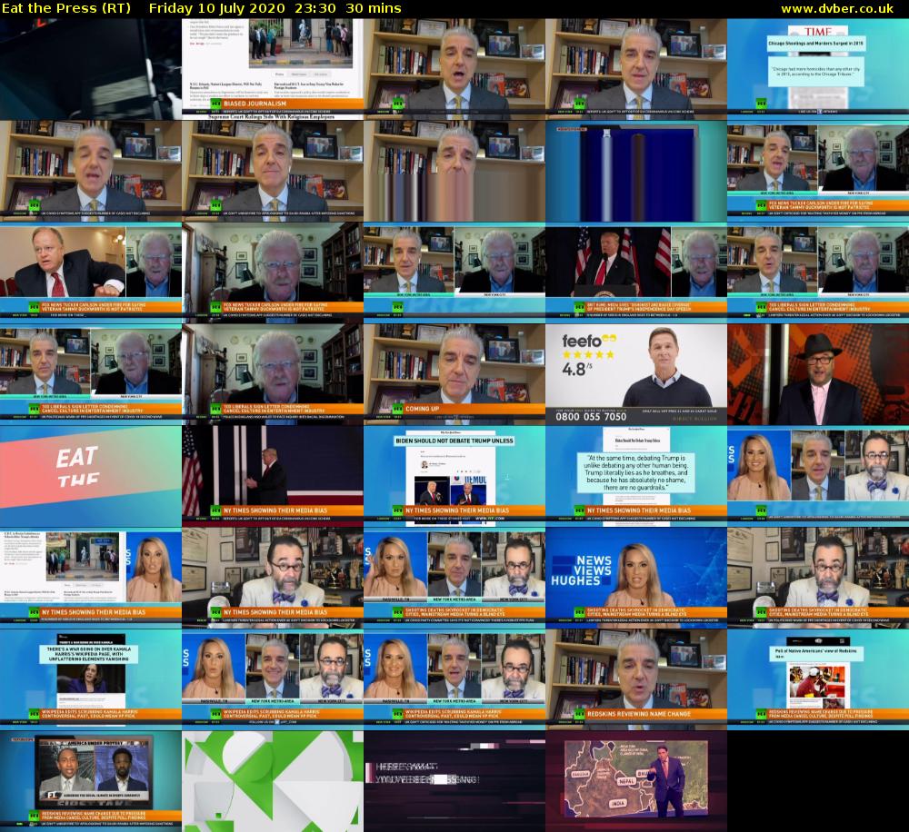 Eat the Press (RT) Friday 10 July 2020 23:30 - 00:00