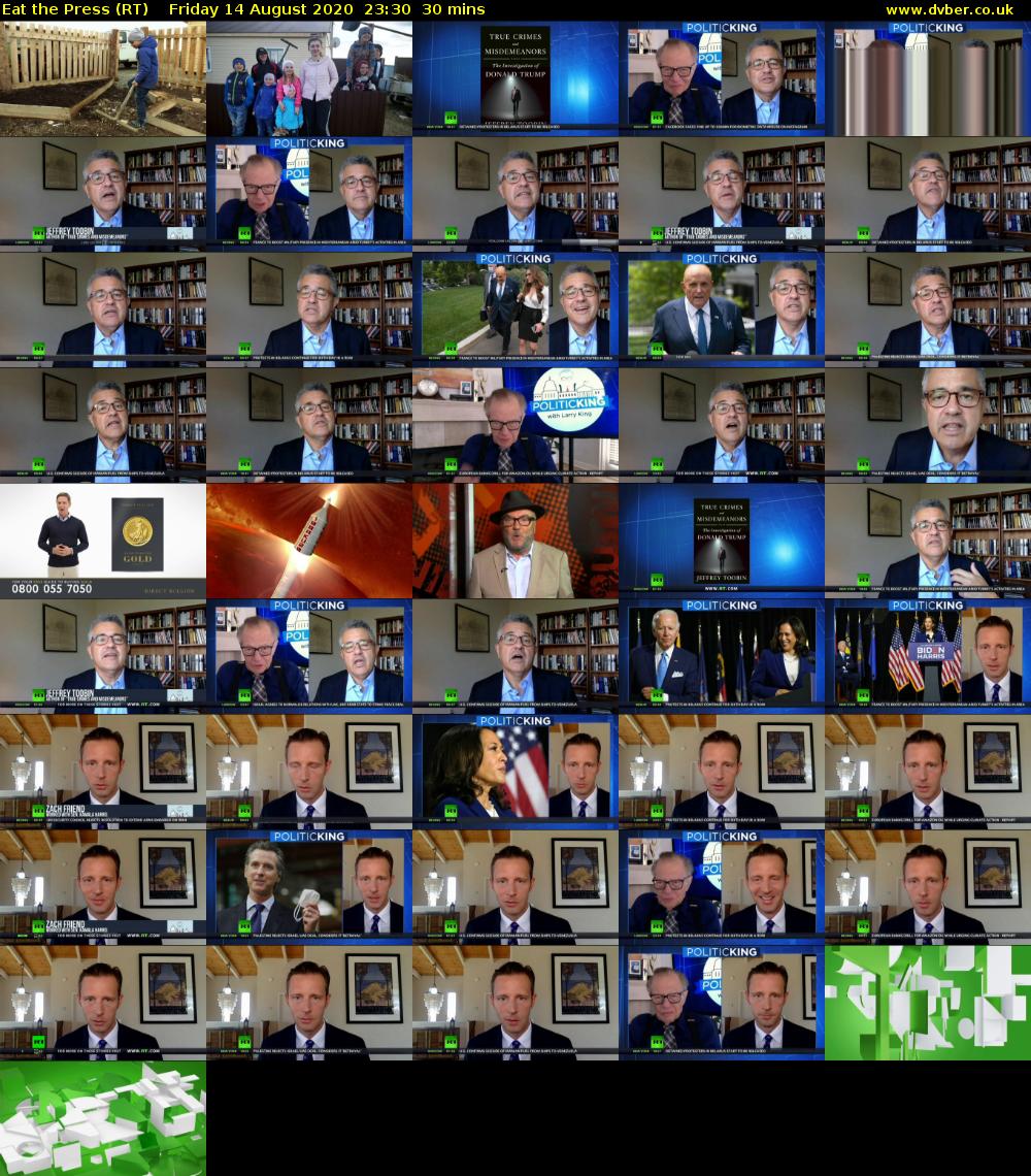 Eat the Press (RT) Friday 14 August 2020 23:30 - 00:00