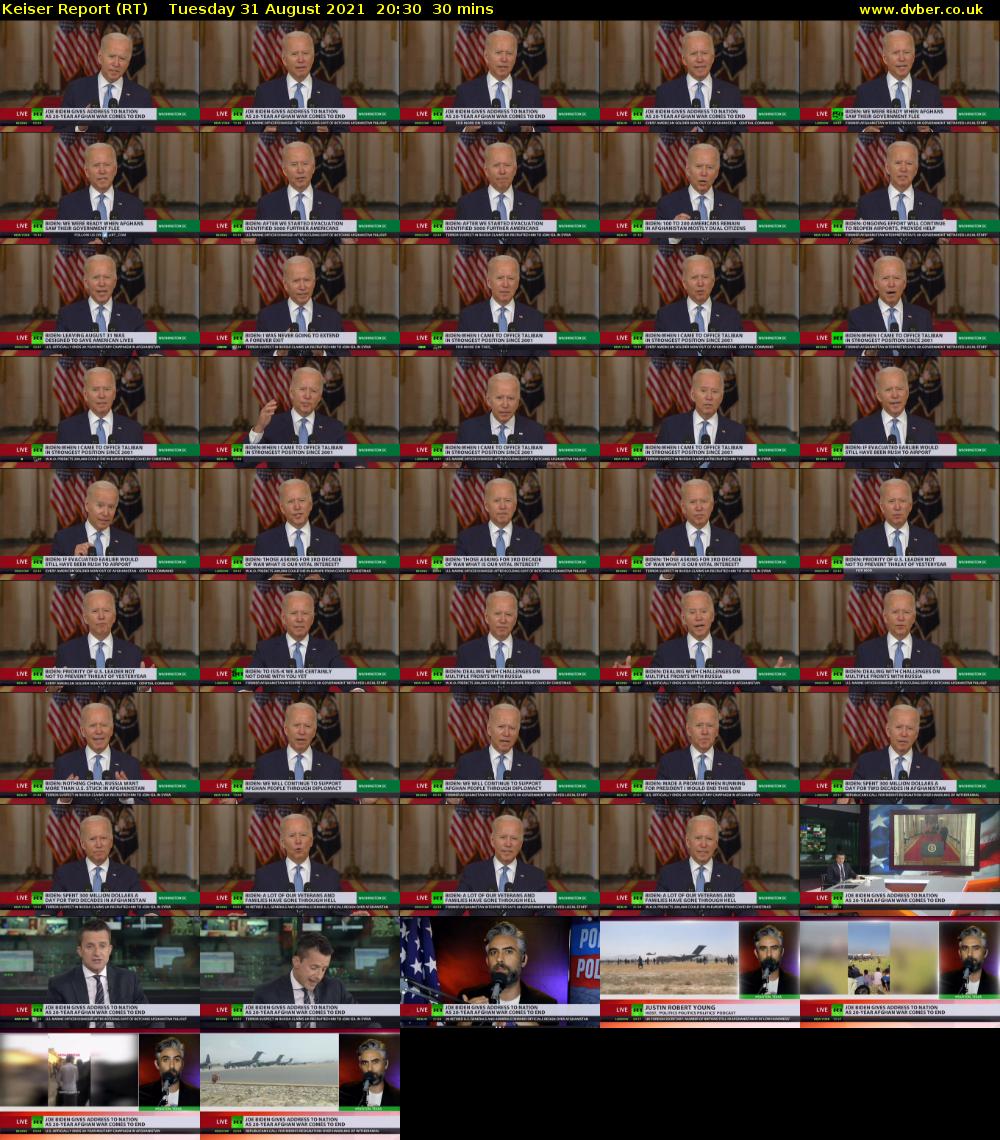 Keiser Report (RT) Tuesday 31 August 2021 20:30 - 21:00