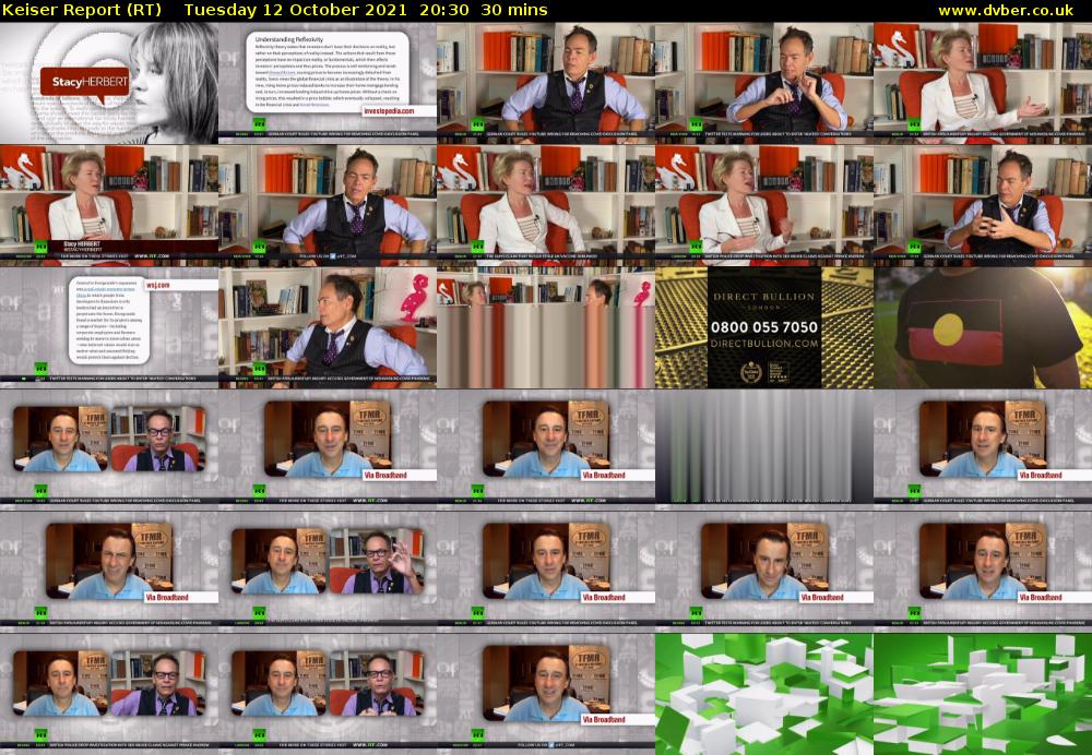 Keiser Report (RT) Tuesday 12 October 2021 20:30 - 21:00