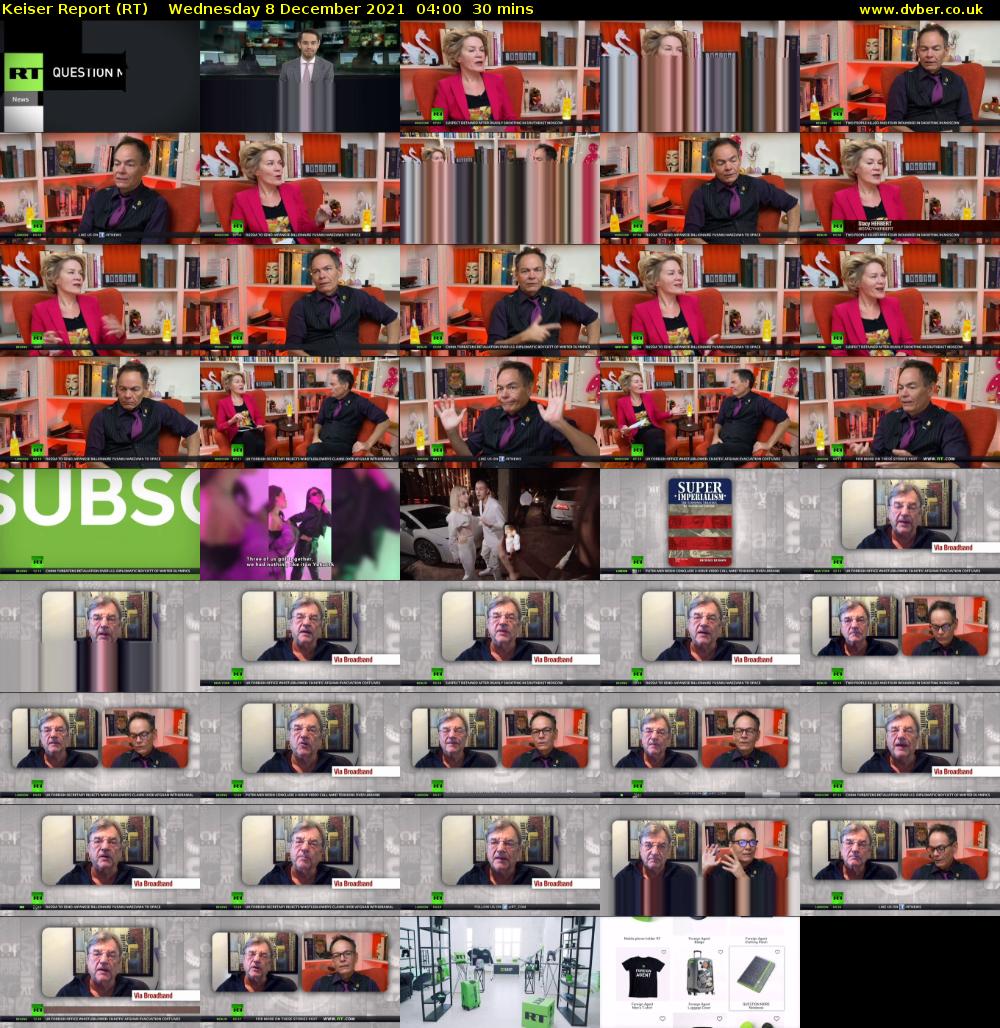 Keiser Report (RT) Wednesday 8 December 2021 04:00 - 04:30