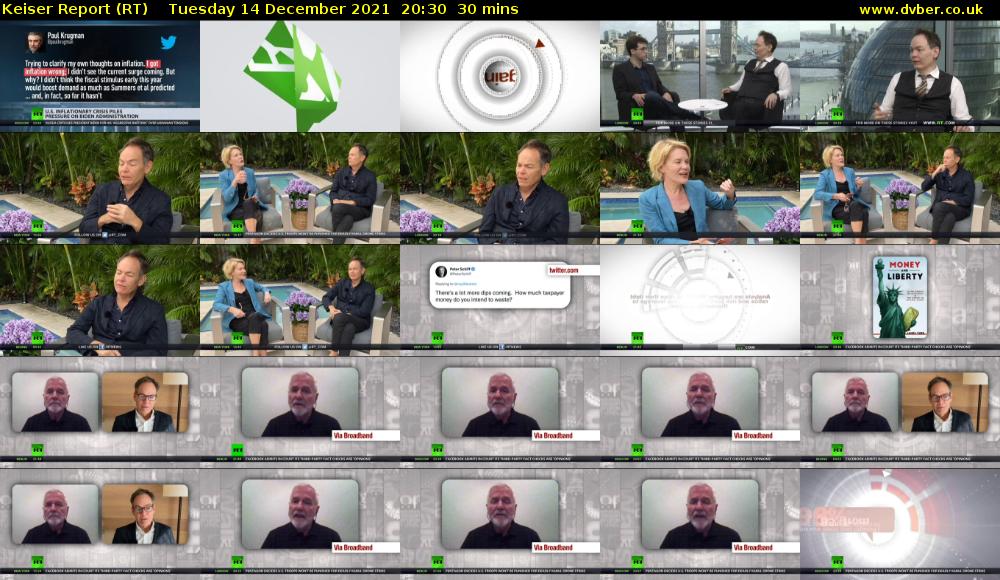 Keiser Report (RT) Tuesday 14 December 2021 20:30 - 21:00