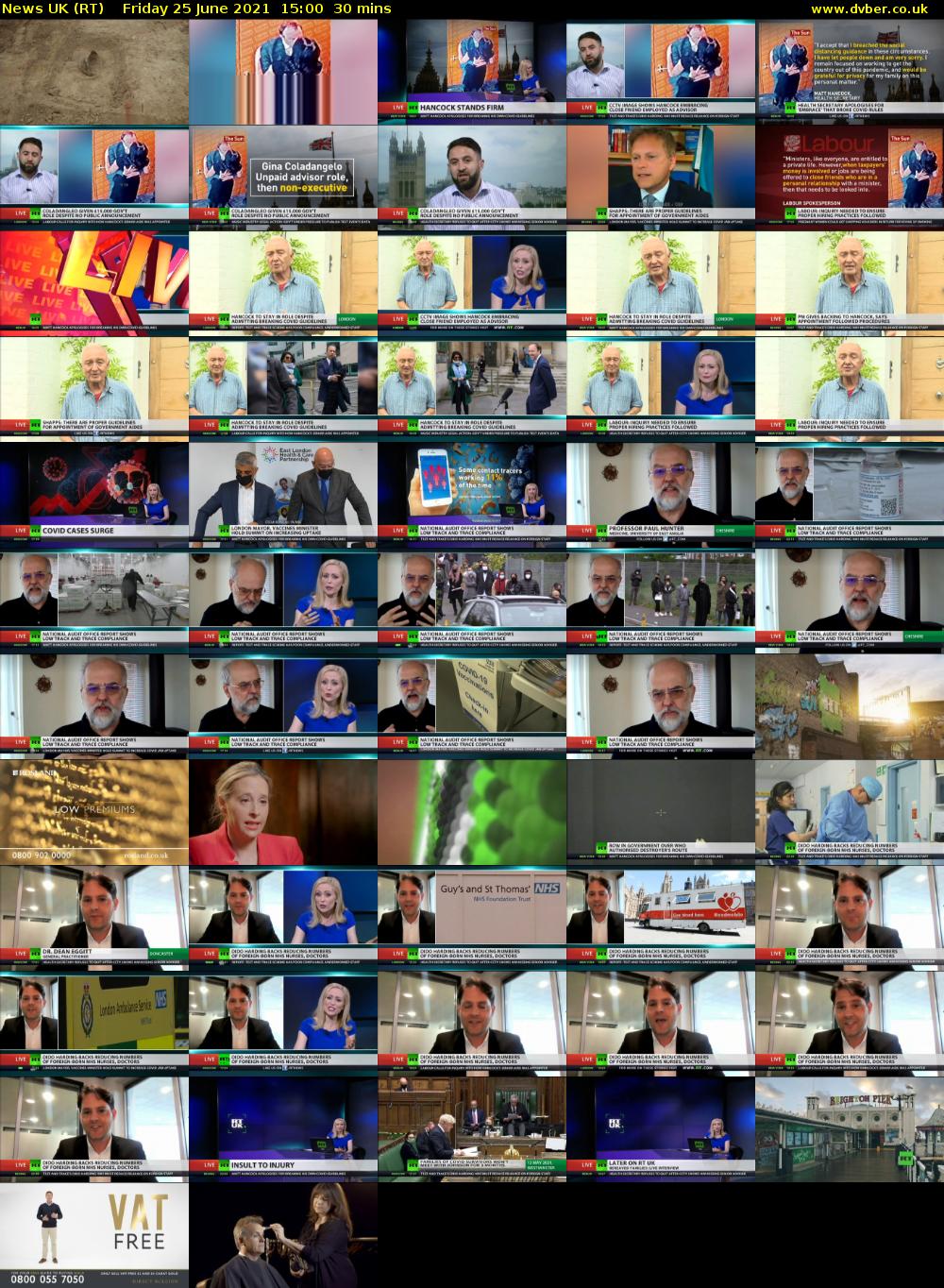 News UK (RT) Friday 25 June 2021 15:00 - 15:30
