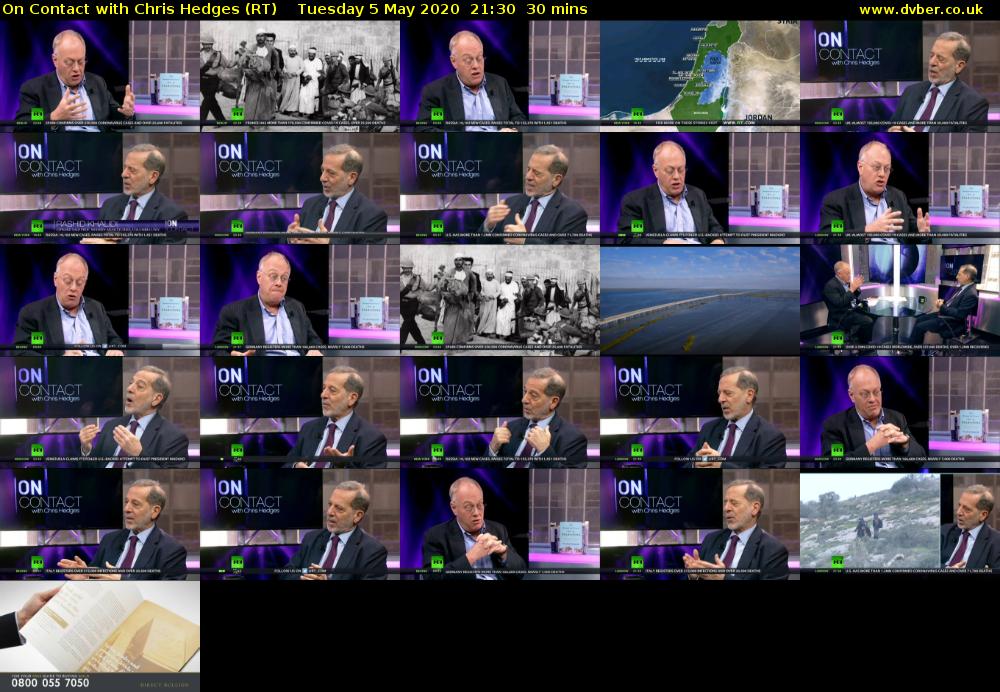 On Contact with Chris Hedges (RT) Tuesday 5 May 2020 21:30 - 22:00