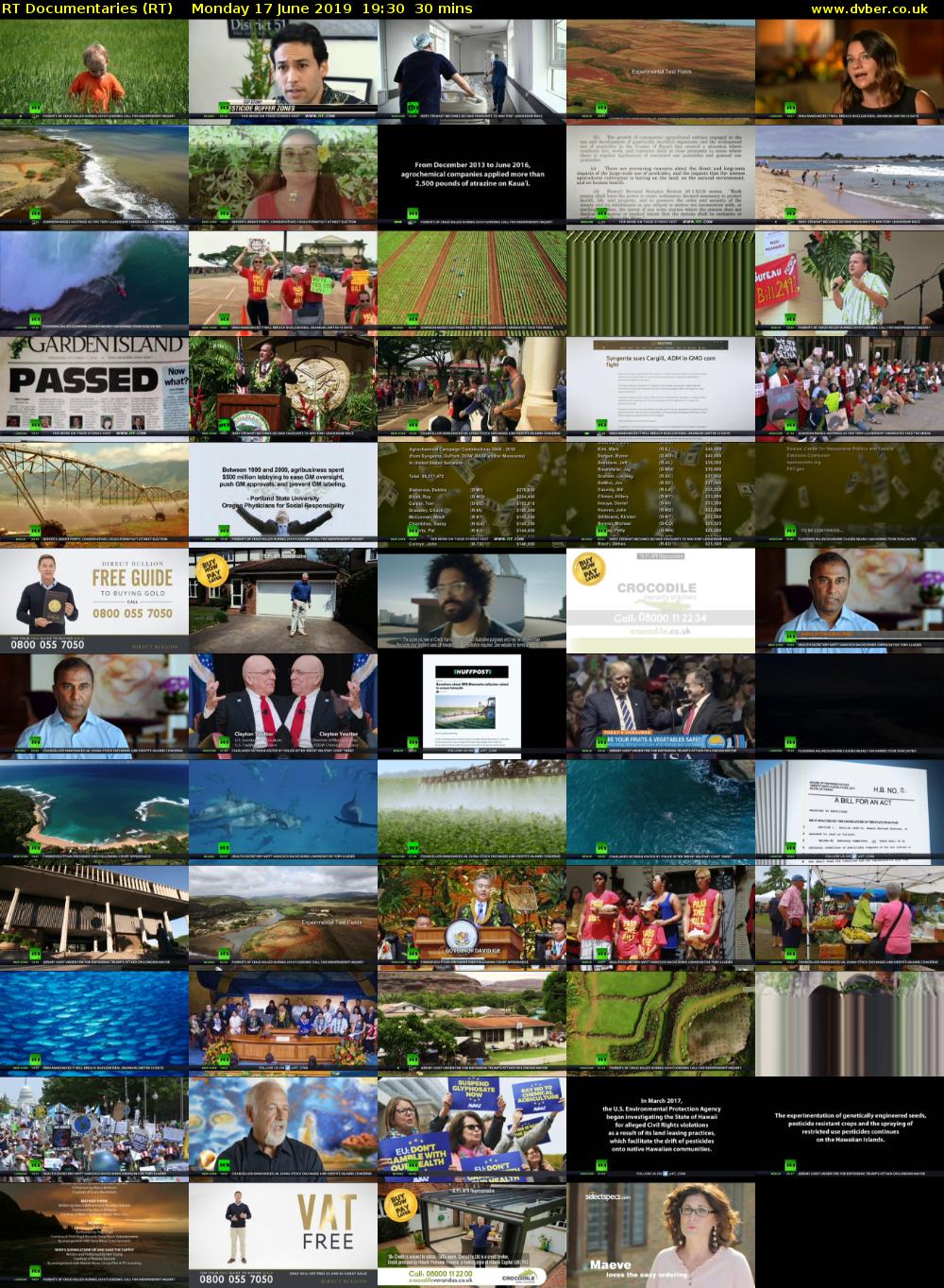 RT Documentaries (RT) Monday 17 June 2019 19:30 - 20:00