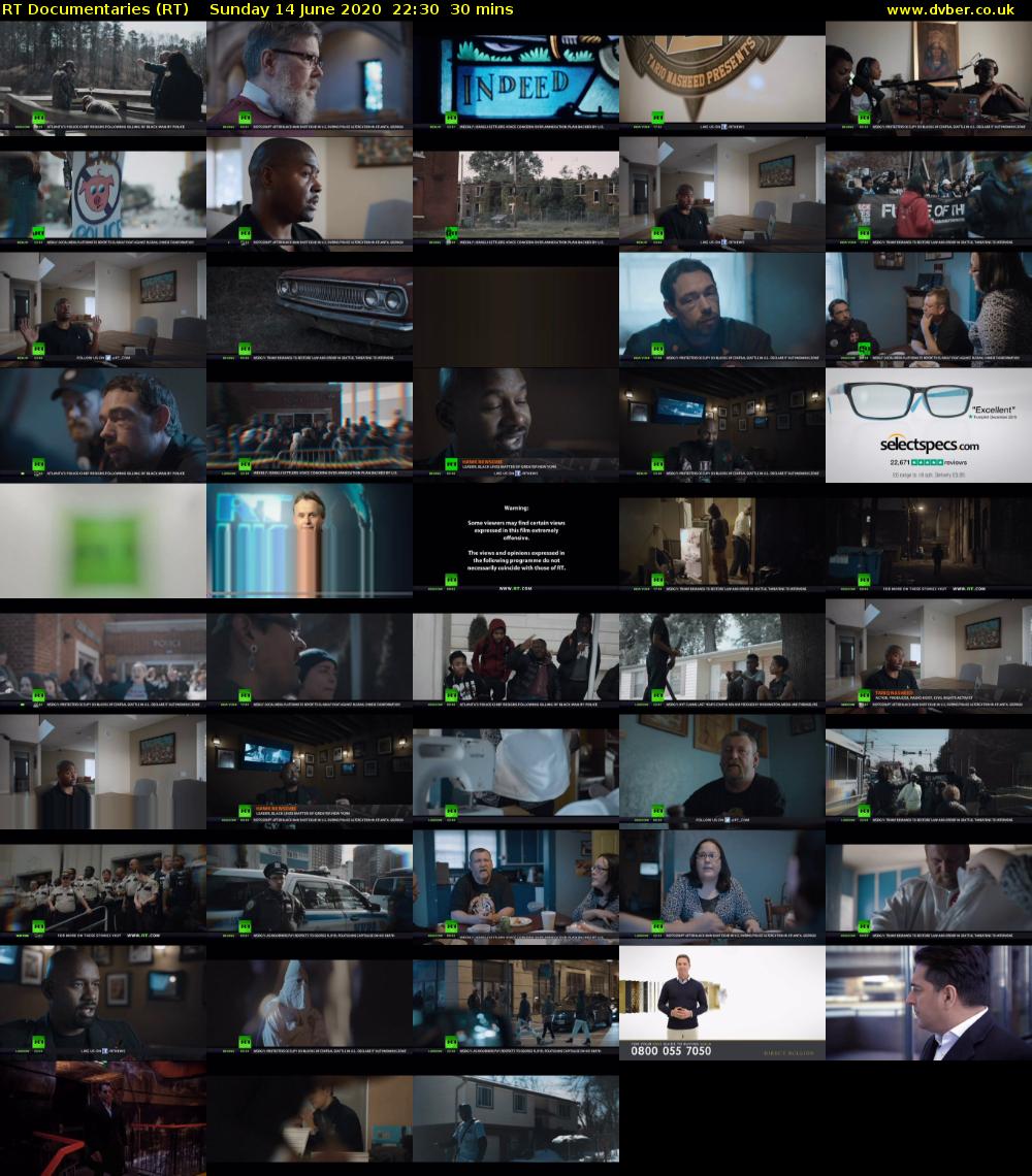 RT Documentaries (RT) Sunday 14 June 2020 22:30 - 23:00