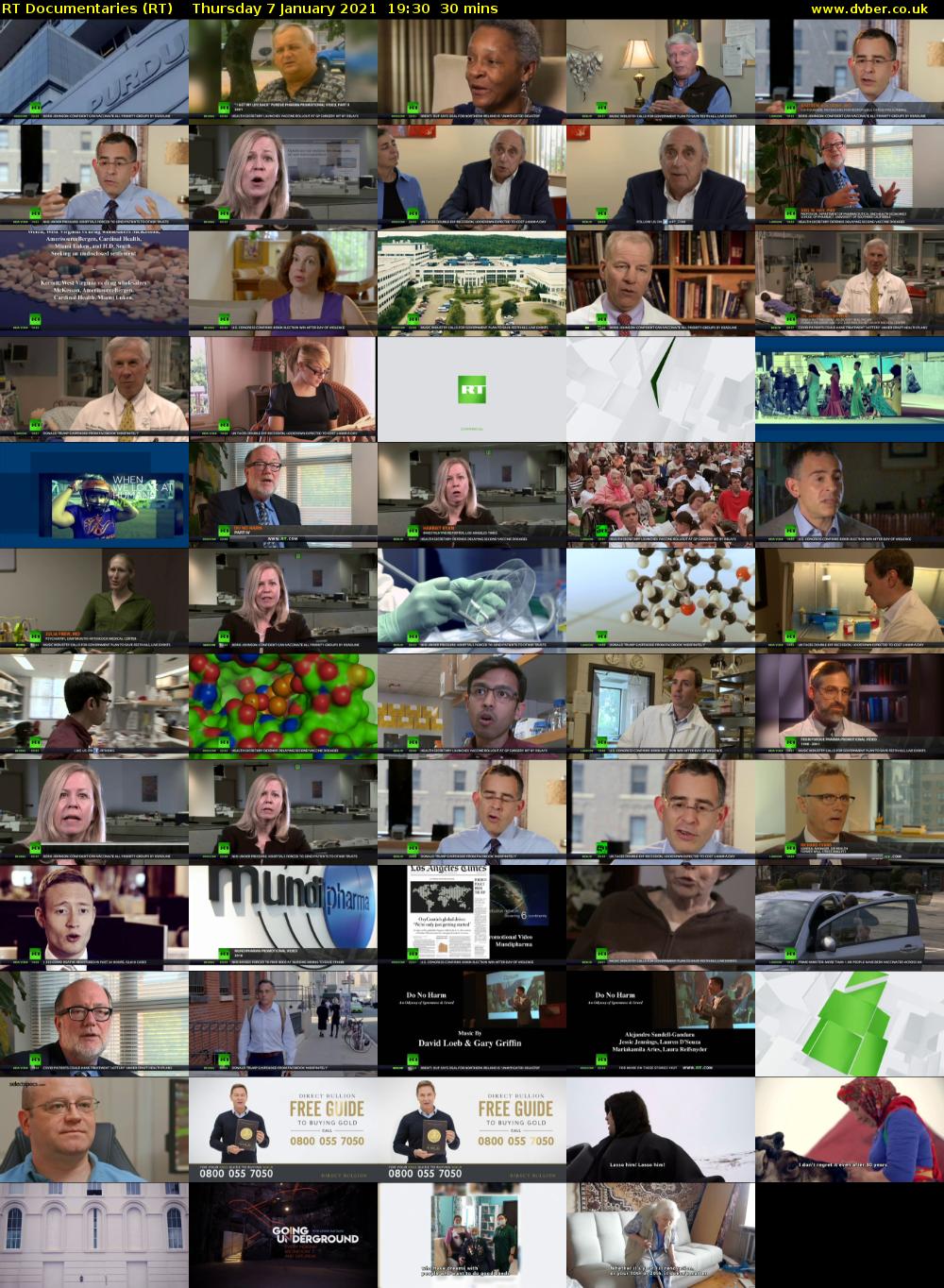 RT Documentaries (RT) Thursday 7 January 2021 19:30 - 20:00