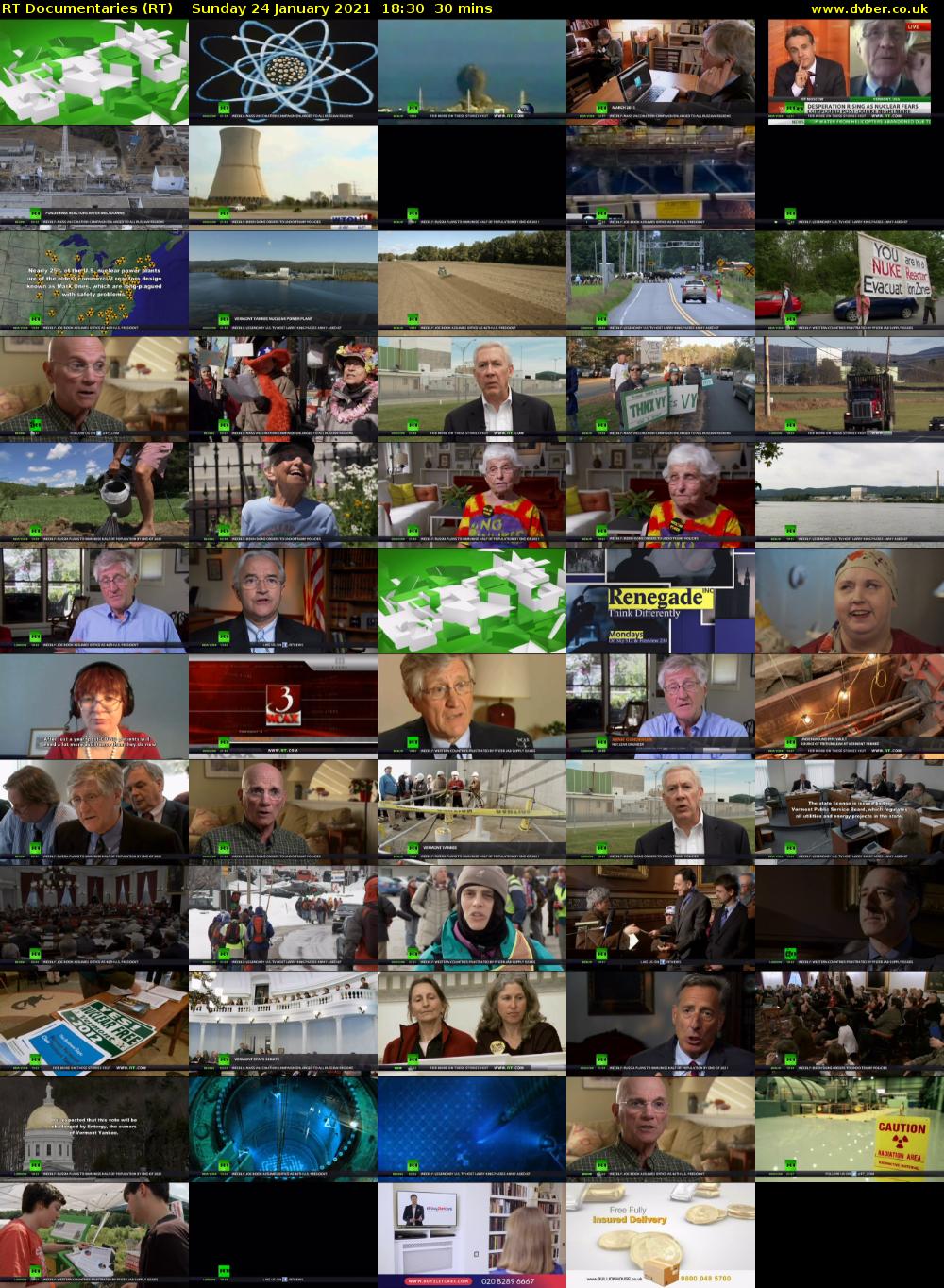 RT Documentaries (RT) Sunday 24 January 2021 18:30 - 19:00