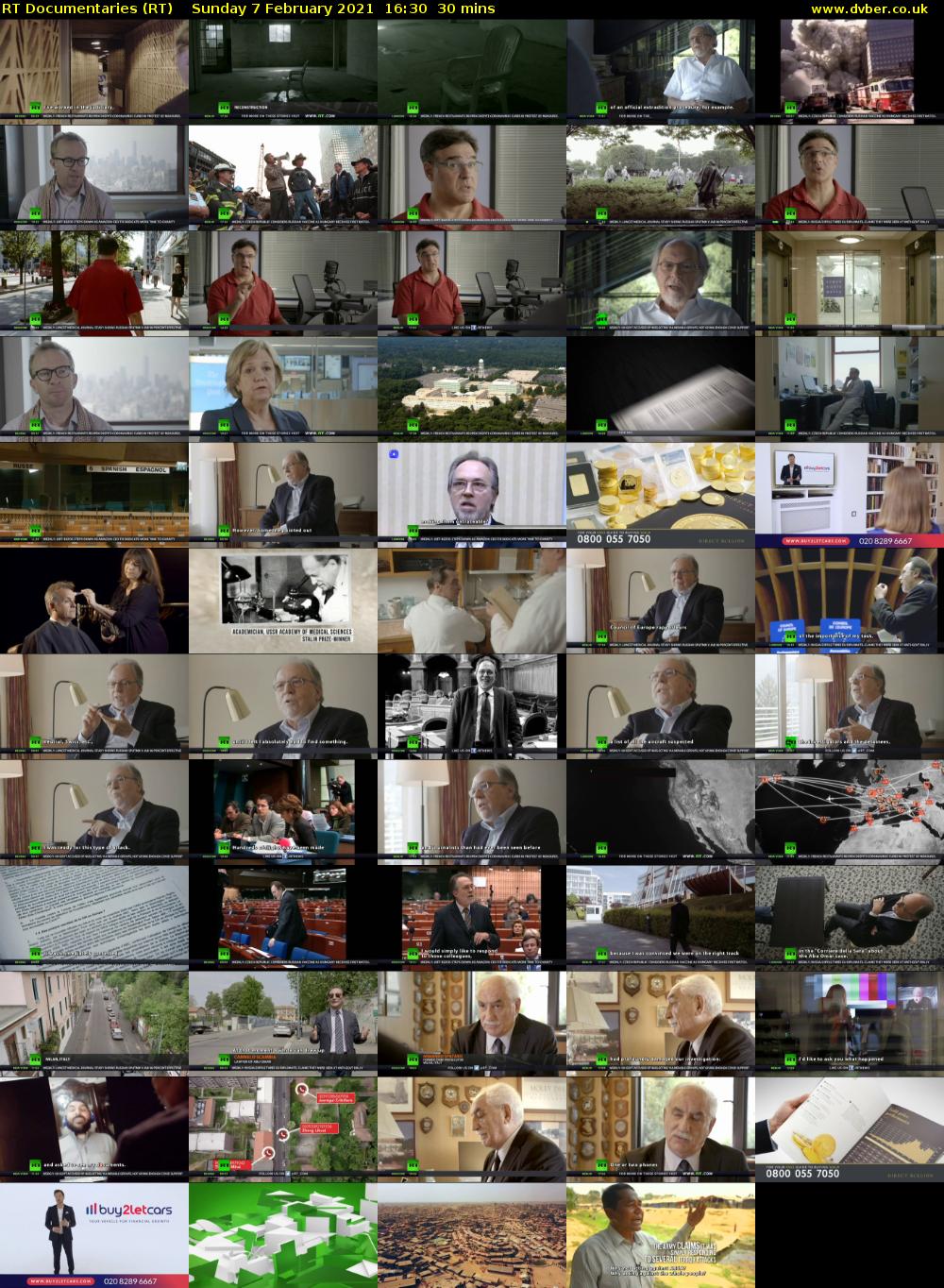 RT Documentaries (RT) Sunday 7 February 2021 16:30 - 17:00