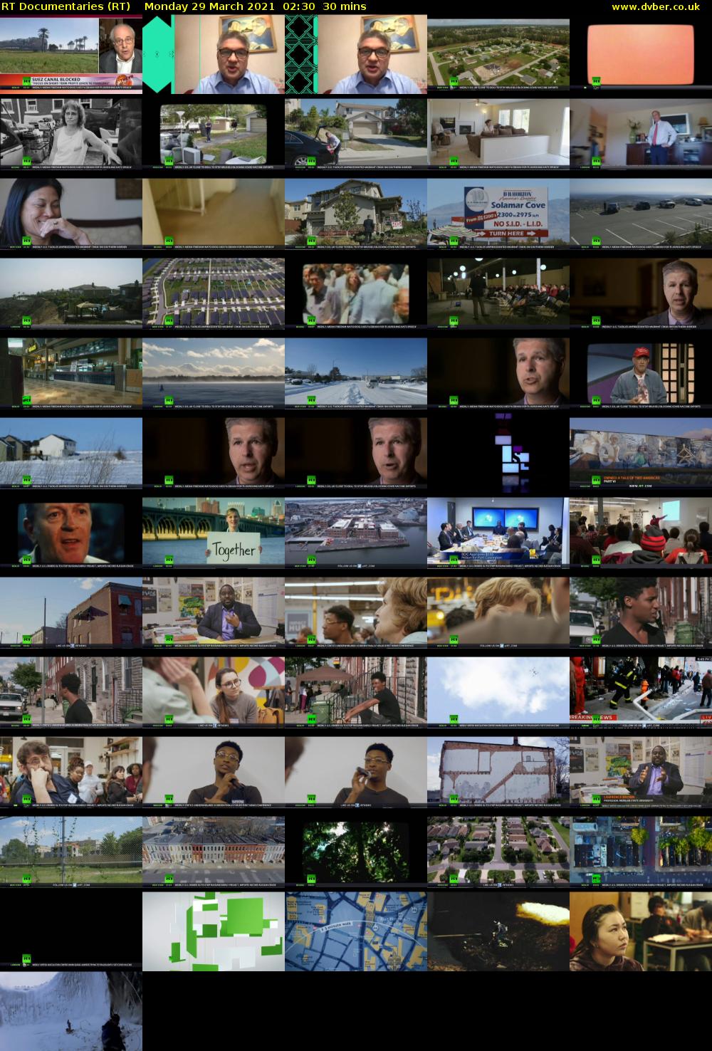 RT Documentaries (RT) Monday 29 March 2021 02:30 - 03:00