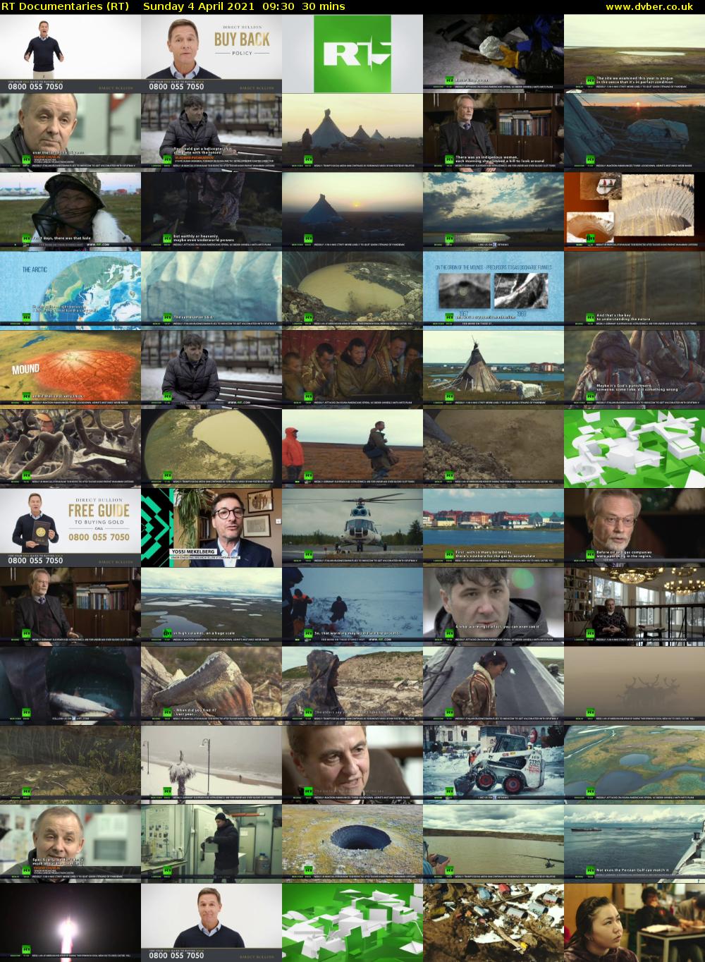 RT Documentaries (RT) Sunday 4 April 2021 09:30 - 10:00