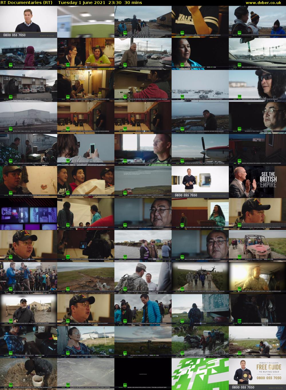 RT Documentaries (RT) Tuesday 1 June 2021 23:30 - 00:00