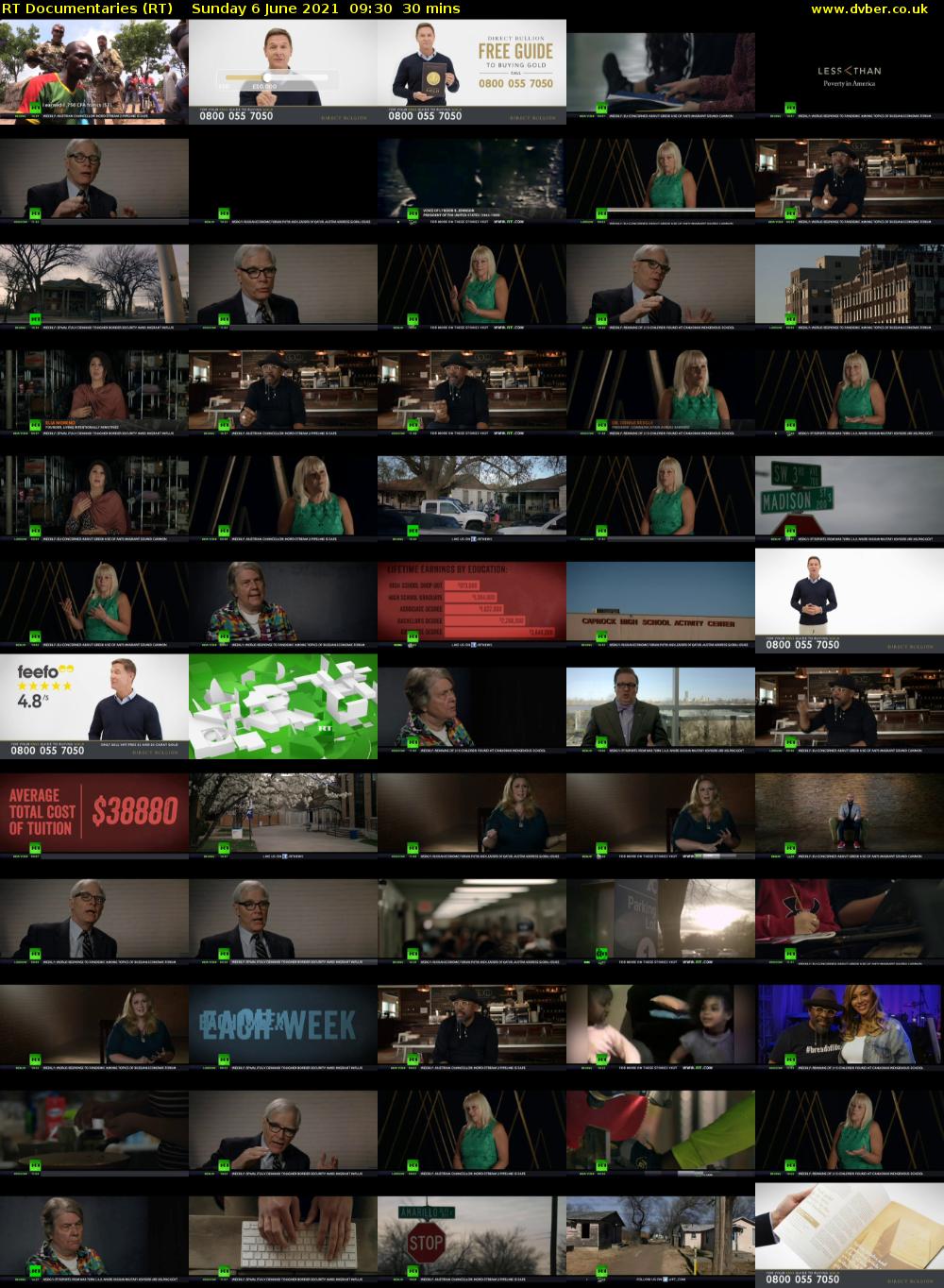 RT Documentaries (RT) Sunday 6 June 2021 09:30 - 10:00