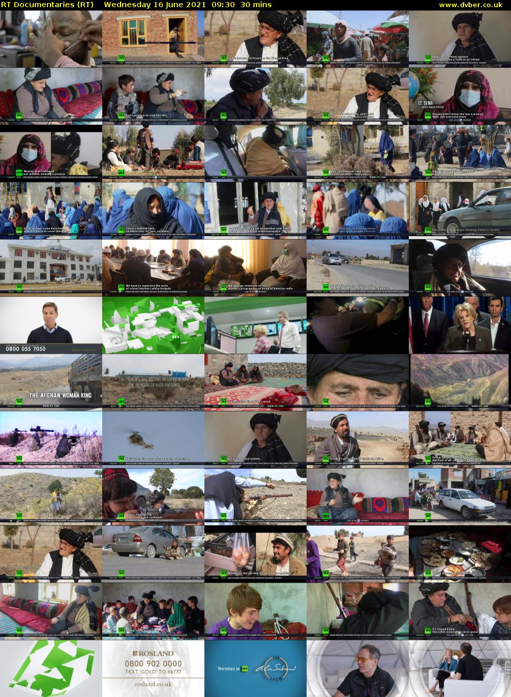 RT Documentaries (RT) Wednesday 16 June 2021 09:30 - 10:00