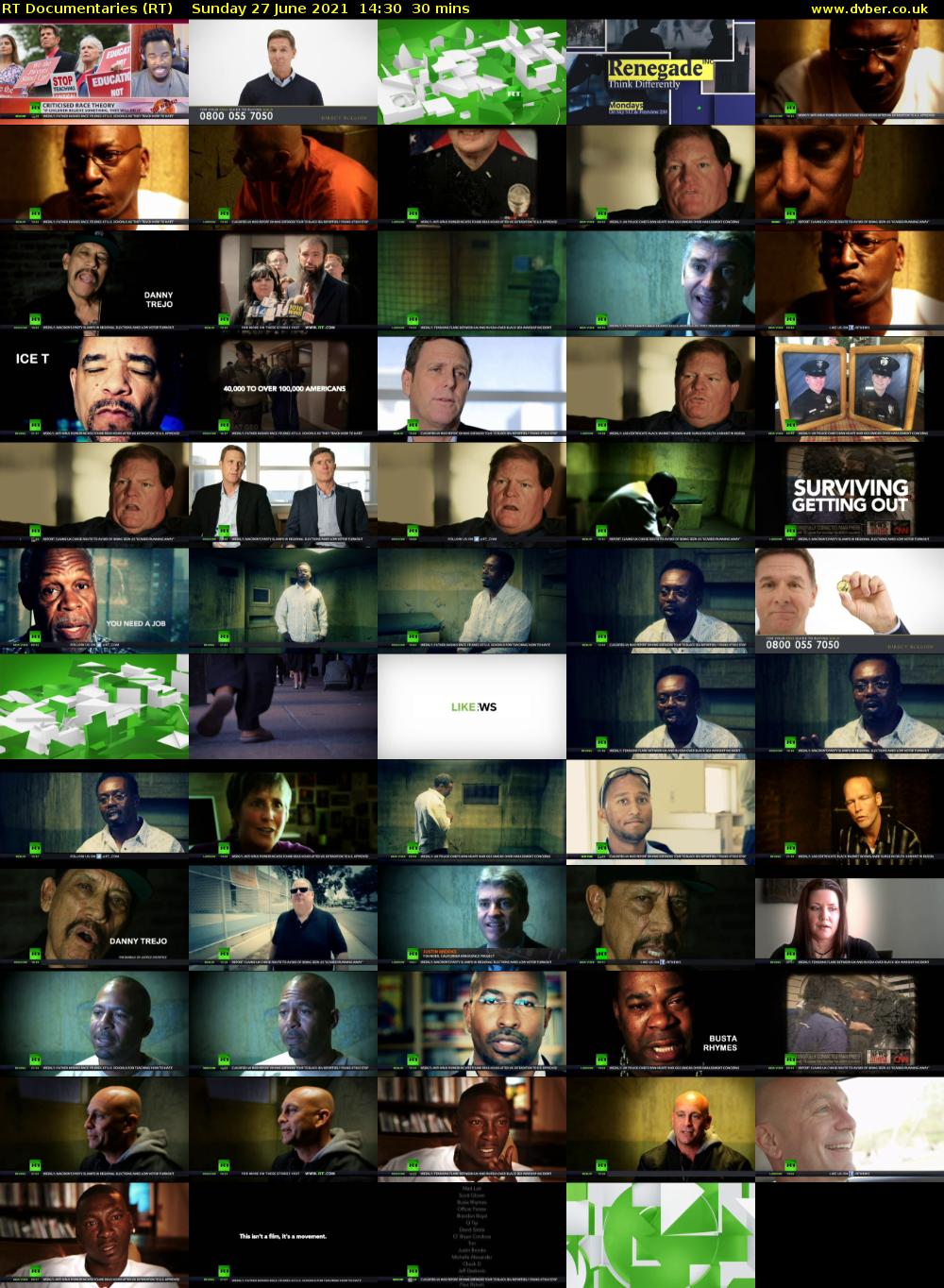 RT Documentaries (RT) Sunday 27 June 2021 14:30 - 15:00