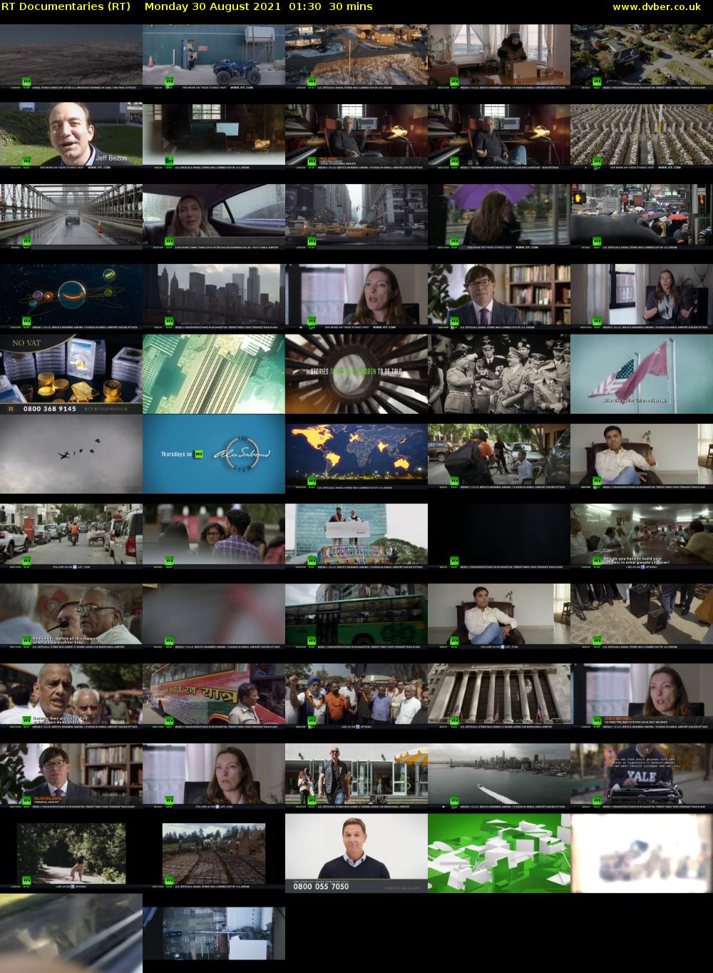 RT Documentaries (RT) Monday 30 August 2021 01:30 - 02:00