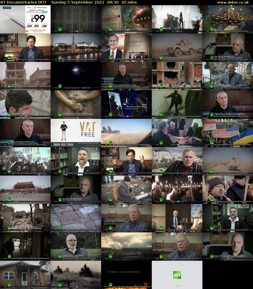 RT Documentaries (RT) Sunday 5 September 2021 08:30 - 09:00