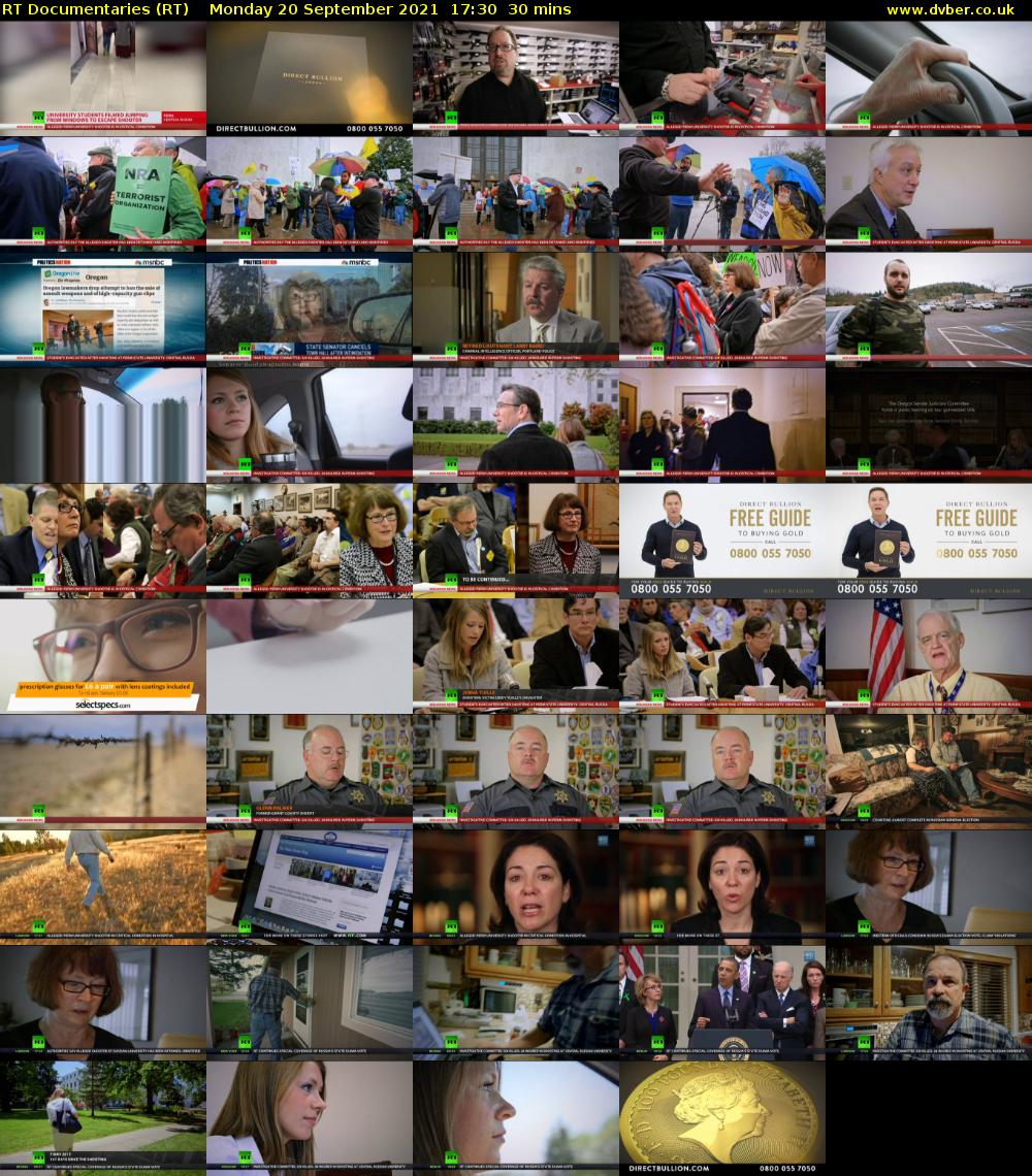 RT Documentaries (RT) Monday 20 September 2021 17:30 - 18:00