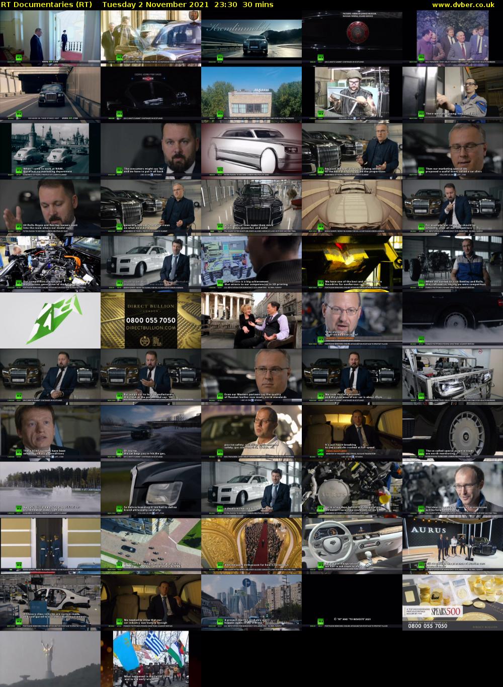 RT Documentaries (RT) Tuesday 2 November 2021 23:30 - 00:00