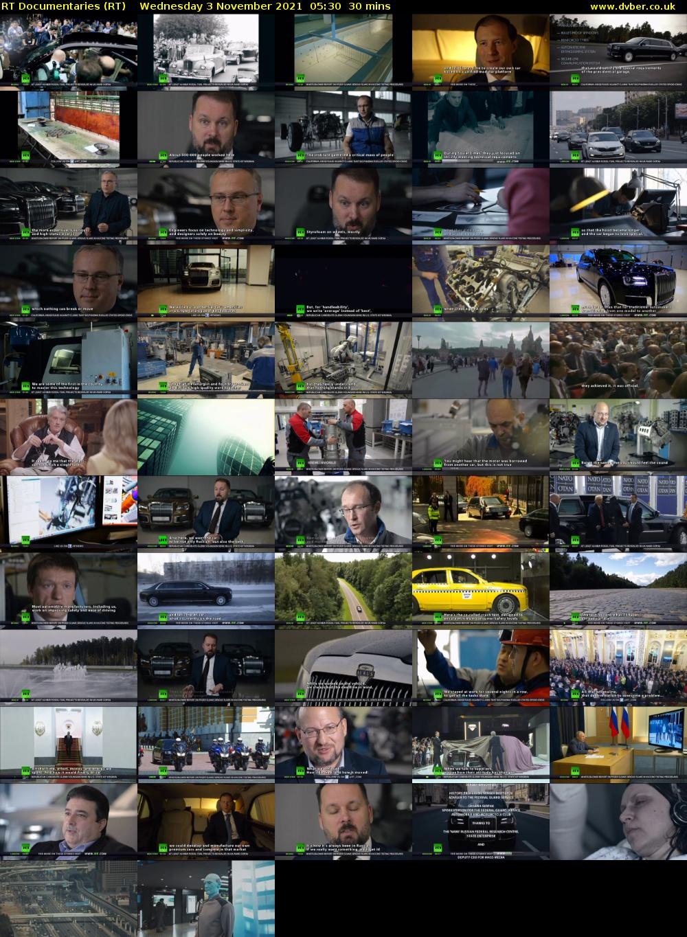 RT Documentaries (RT) Wednesday 3 November 2021 05:30 - 06:00