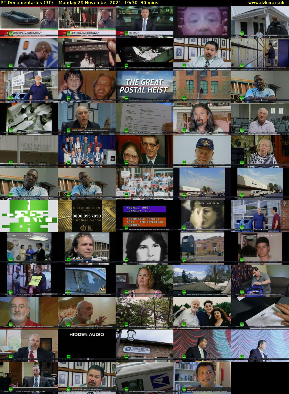 RT Documentaries (RT) Monday 29 November 2021 19:30 - 20:00
