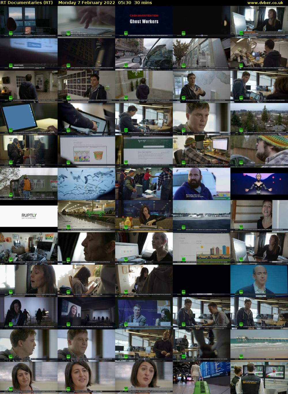 RT Documentaries (RT) Monday 7 February 2022 05:30 - 06:00