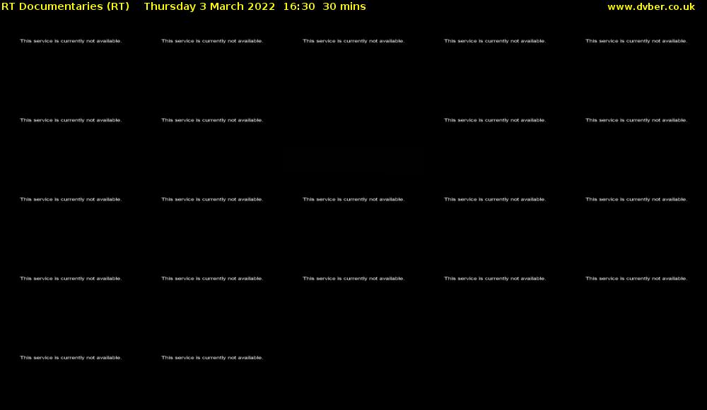 RT Documentaries (RT) Thursday 3 March 2022 16:30 - 17:00