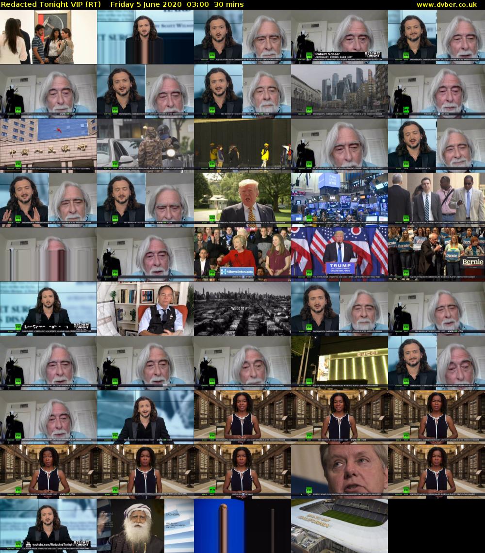 Redacted Tonight VIP (RT) Friday 5 June 2020 03:00 - 03:30